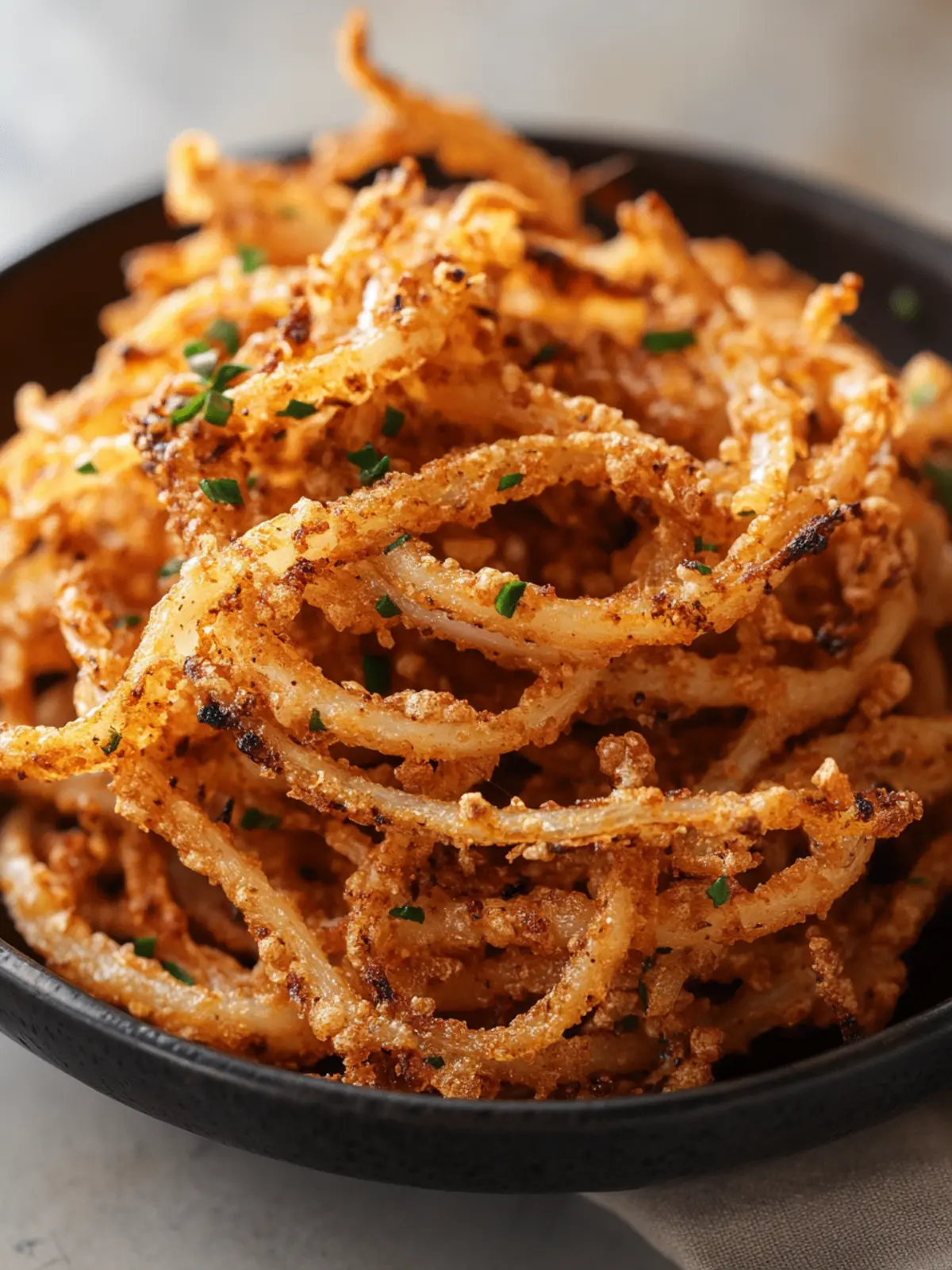 Crispy Air Fryer Onion Straws Recipe You Can't Resist 3 Air Fryer Onion Straws Recipe