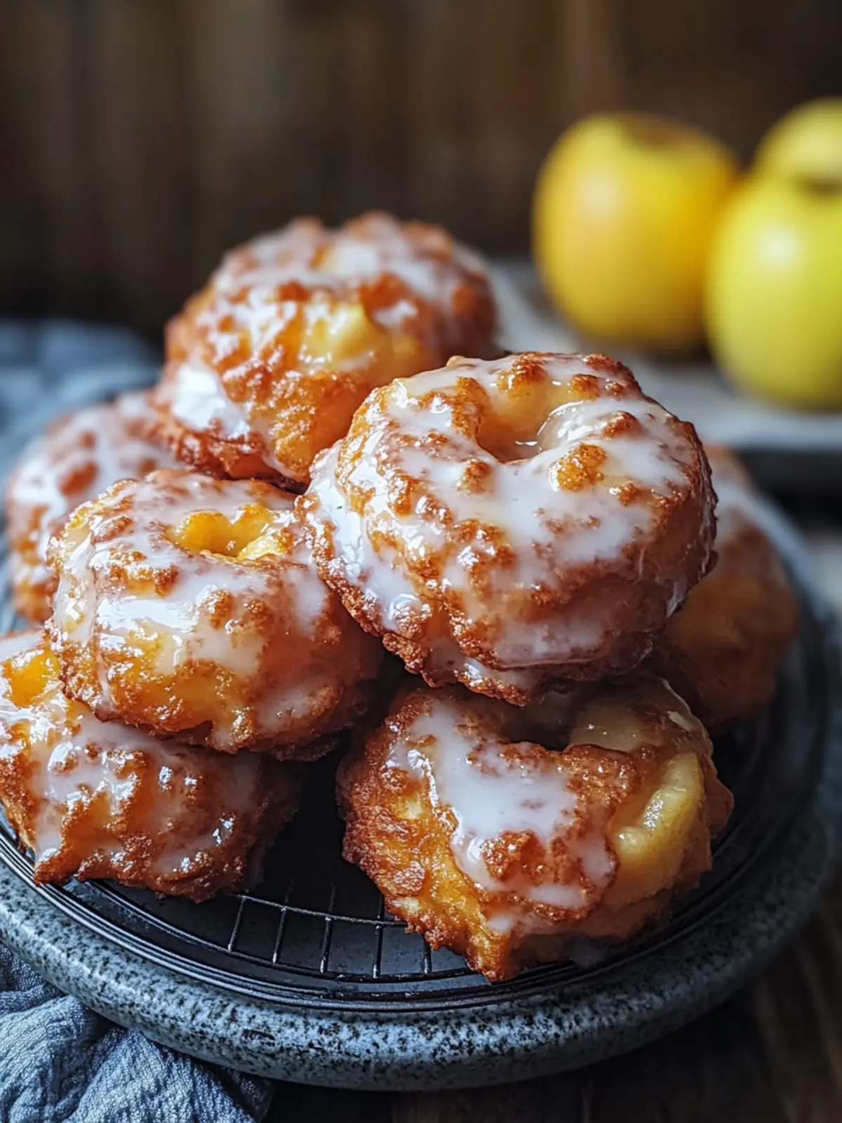 Delicious Baked Apple Fritters with Glaze for Guilt-Free Indulgence 5 Baked Apple Fritters with Glaze