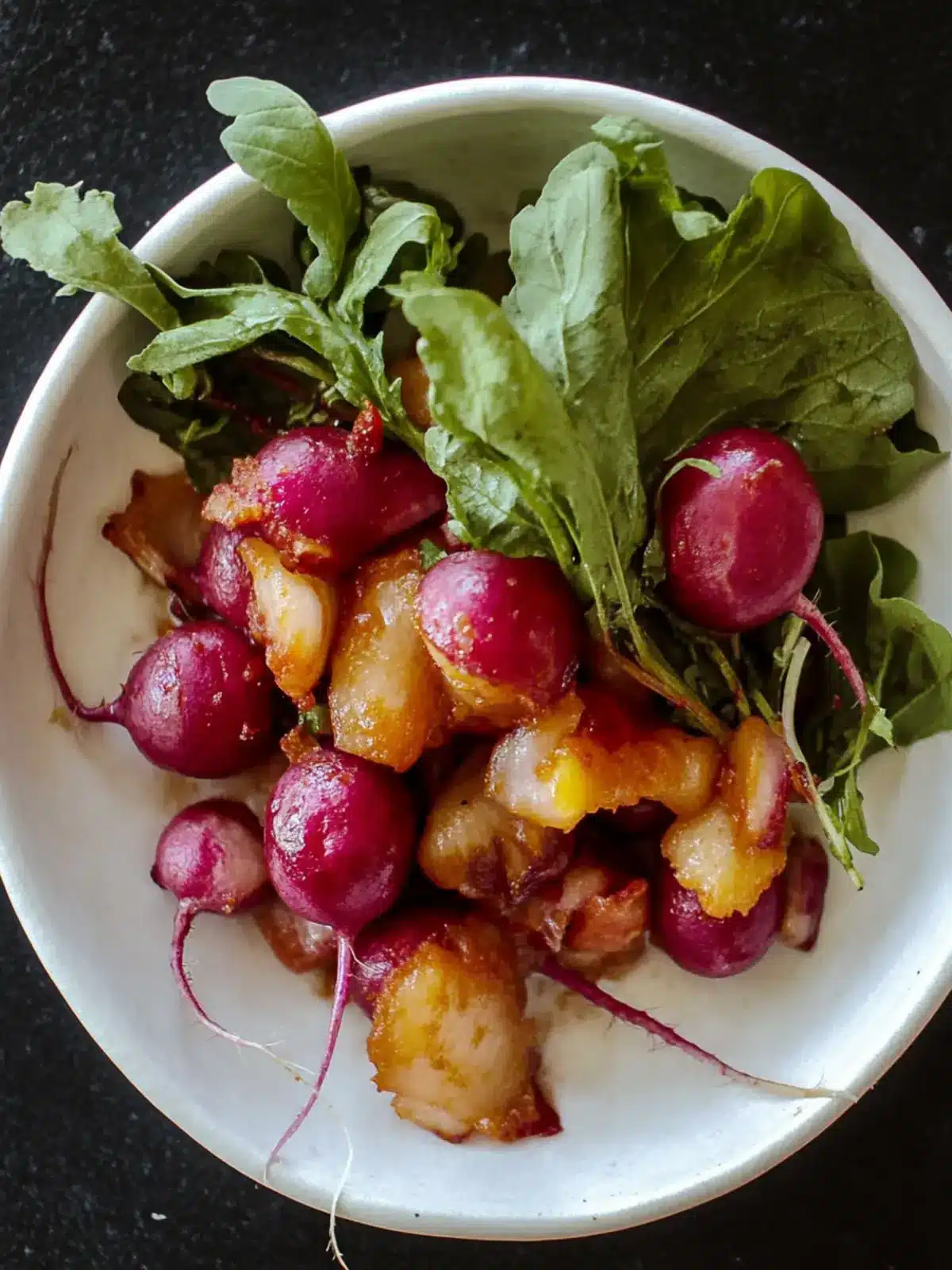 Loaded Roasted Radishes with Cheese and Bacon Bliss 5 Loaded Roasted Radishes