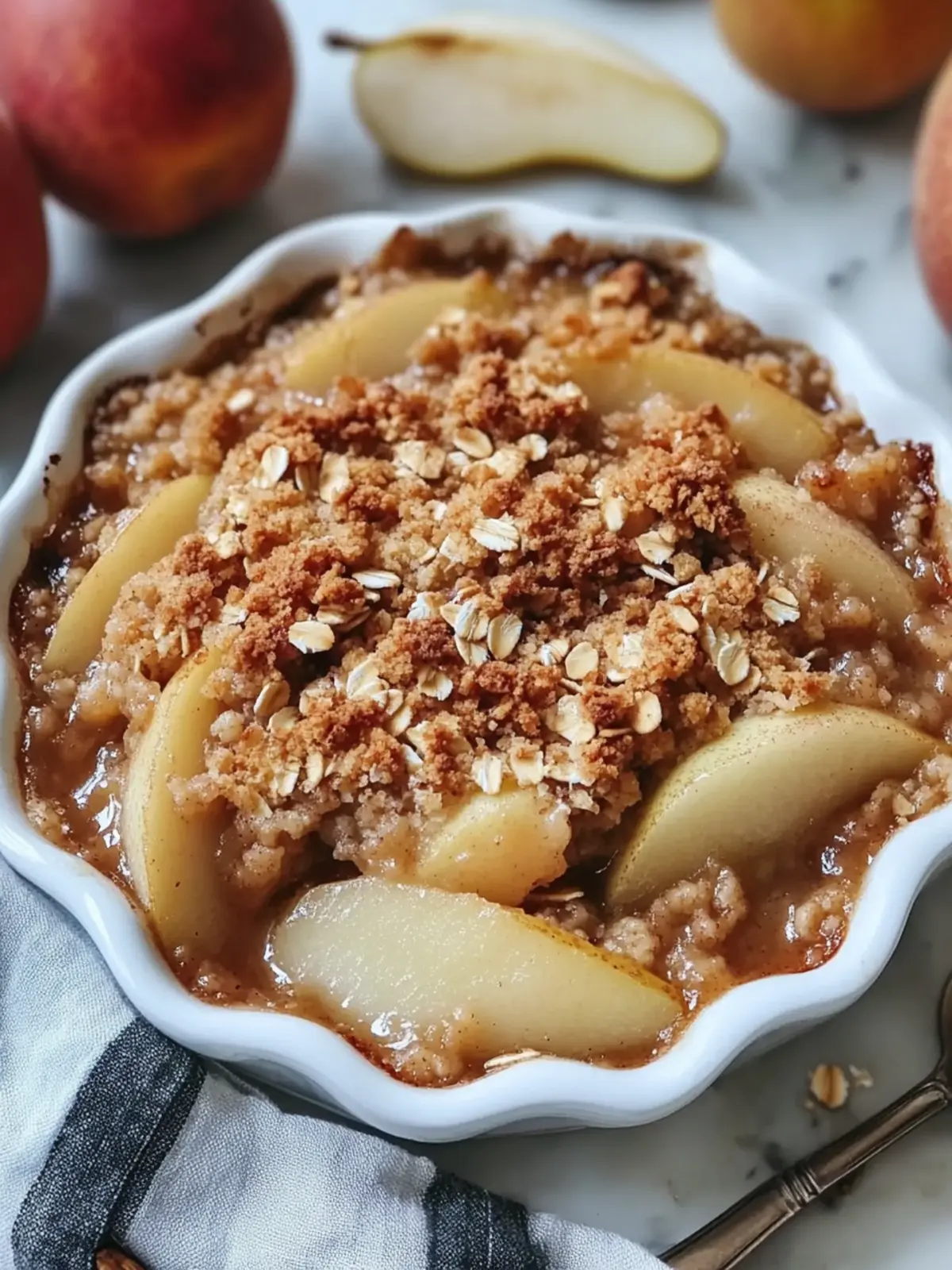 Best Pear Crumble with Oats - Easy Potluck Dessert Delight 3 Best Pear Crumble With Oats Recipe Easy Homemade Potluck Dessert