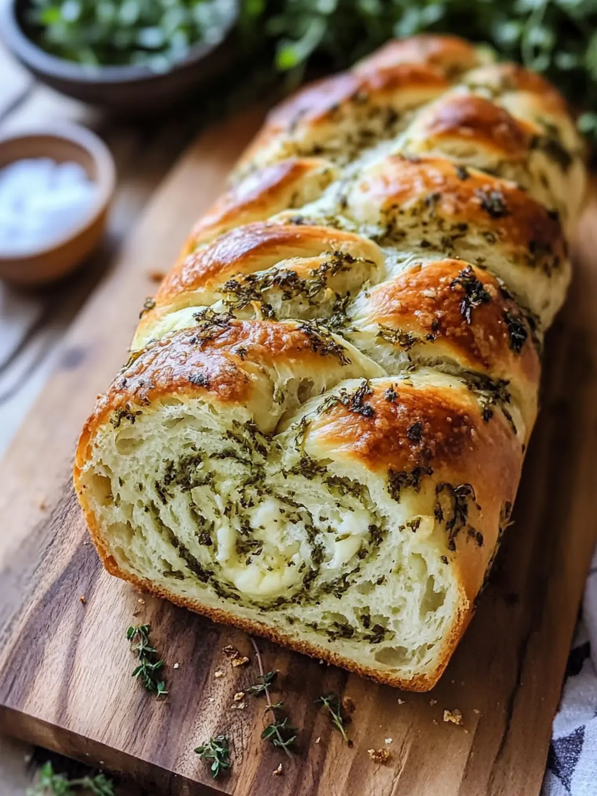Homemade Swirled Garlic Herb Bread That Elevates Every Meal 4 Swirled Garlic Herb Bread.