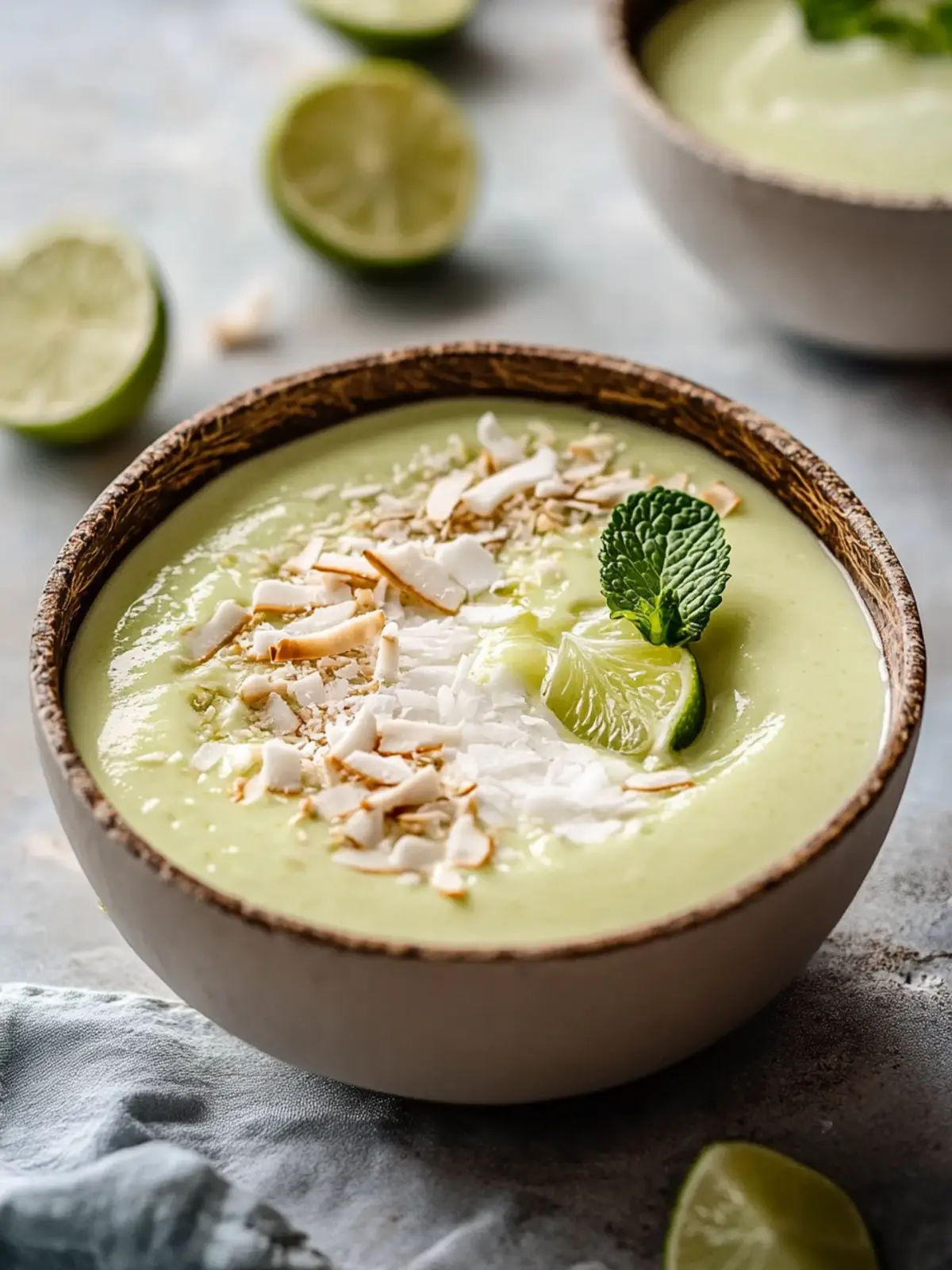 Coconut Key Lime Smoothie Bowl: Brighten Your Breakfast Bliss 3 Coconut Key Lime Smoothie Bowl