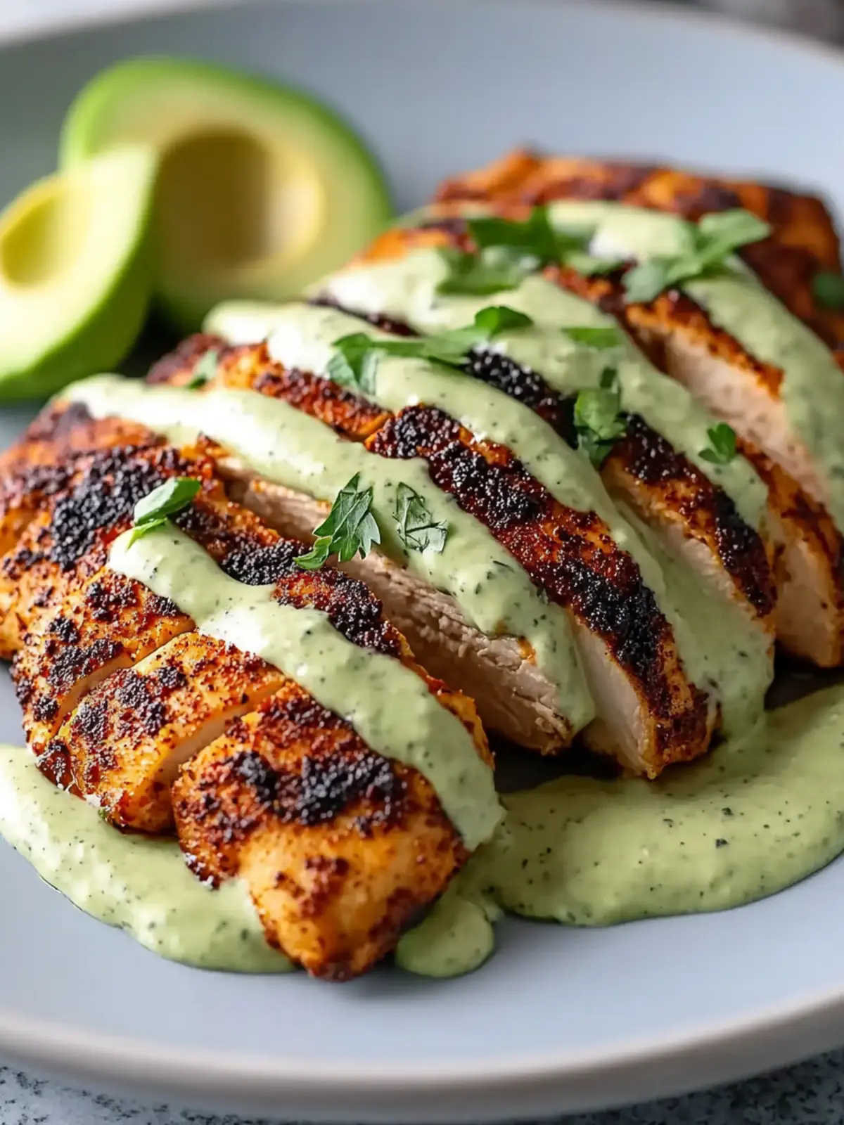 Savor Blackened Chicken with Avocado Cream Sauce Tonight 3 Blackened Chicken with Avocado Cream Sauce