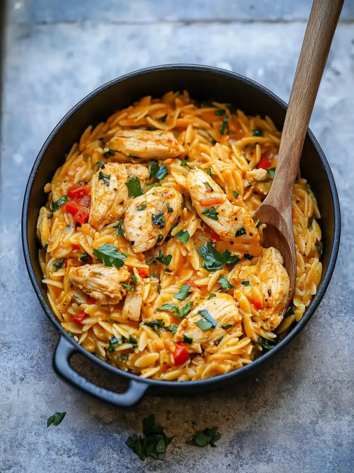 Spicy Cajun Chicken Orzo: A Creamy One-Pan Delight 5 Cajun Chicken Orzo