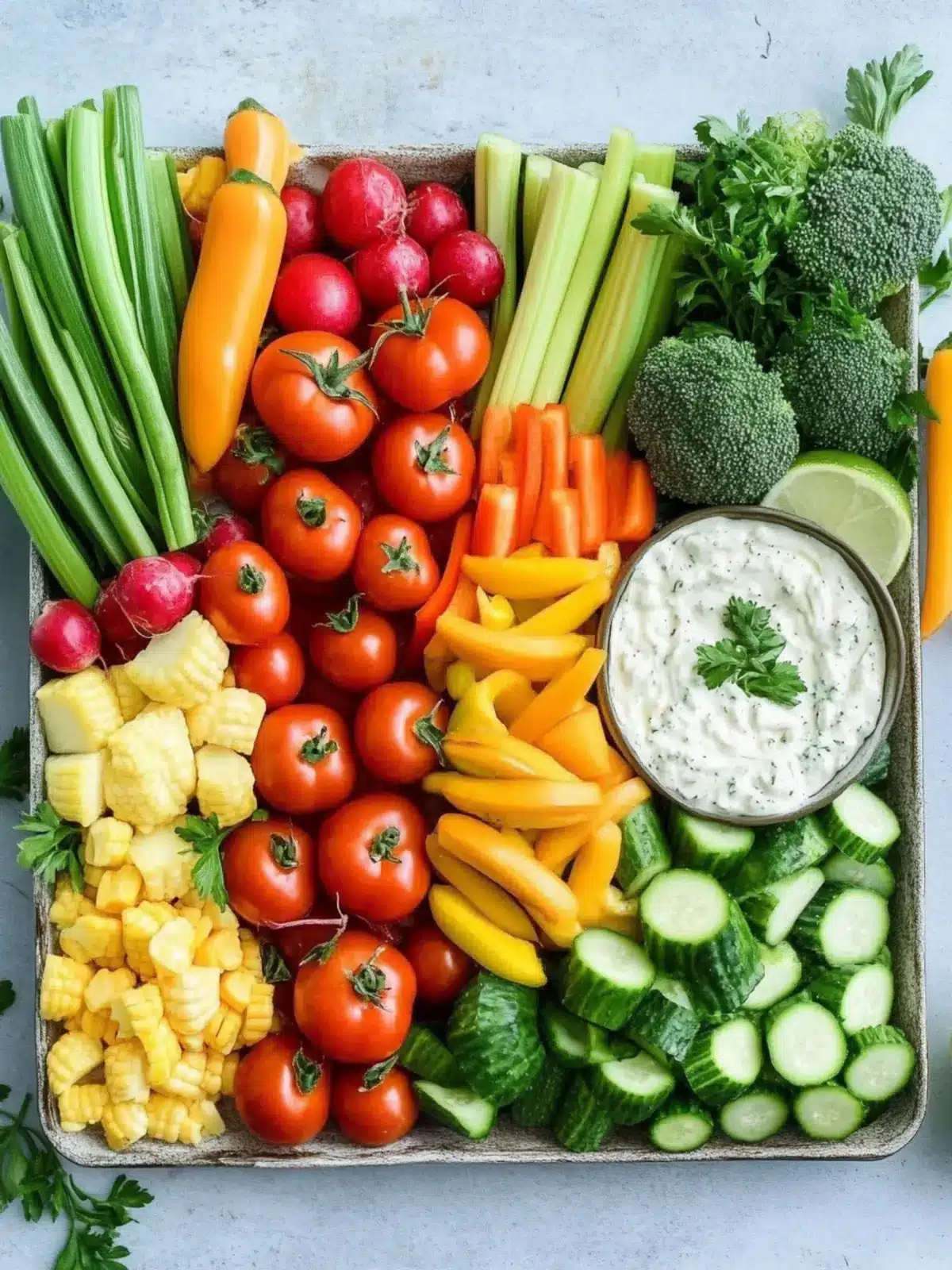 4th of July Veggie Tray: Fresh Flavors for Your Celebration 3 4th of July Veggie Tray