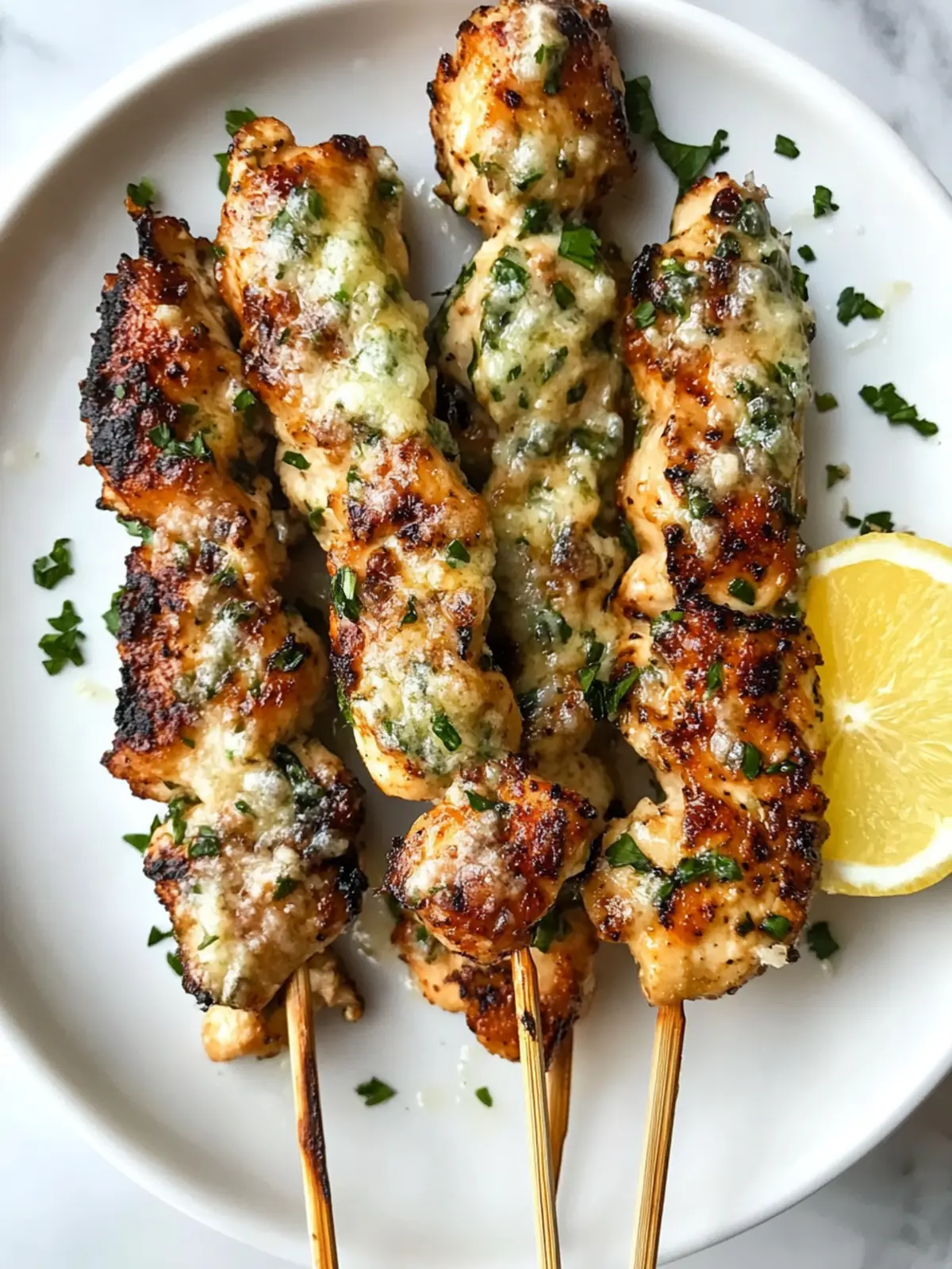 Irresistible Garlic Parmesan Chicken Skewers for Easy Dinners 5 Garlic Parmesan Chicken Skewers