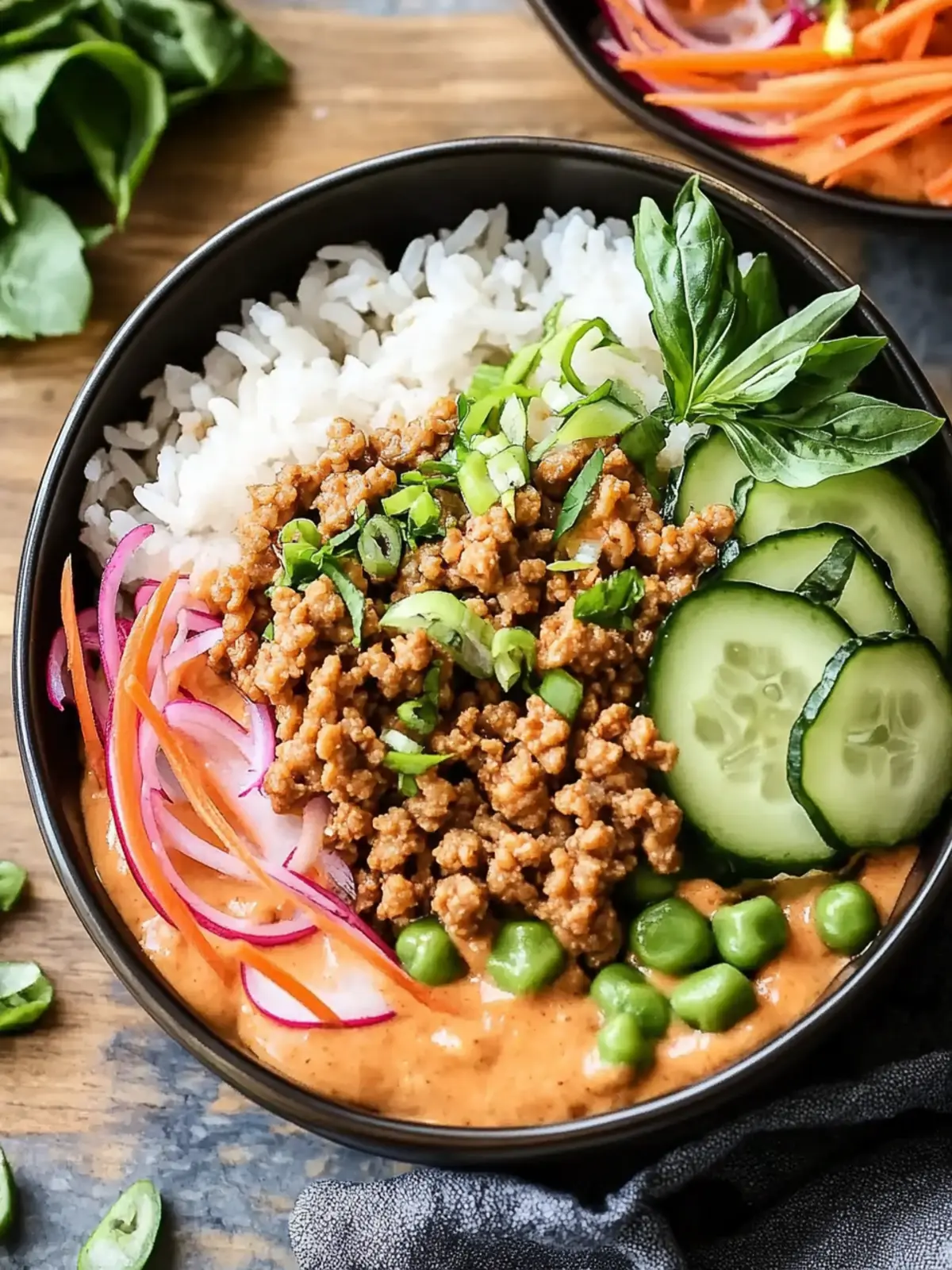 Delicious Ground Turkey Rice Bowls with Bang Bang Sauce Easy and Fast 4 Ground Turkey Rice Bowls Bang Bang Sauce Easy and Fast