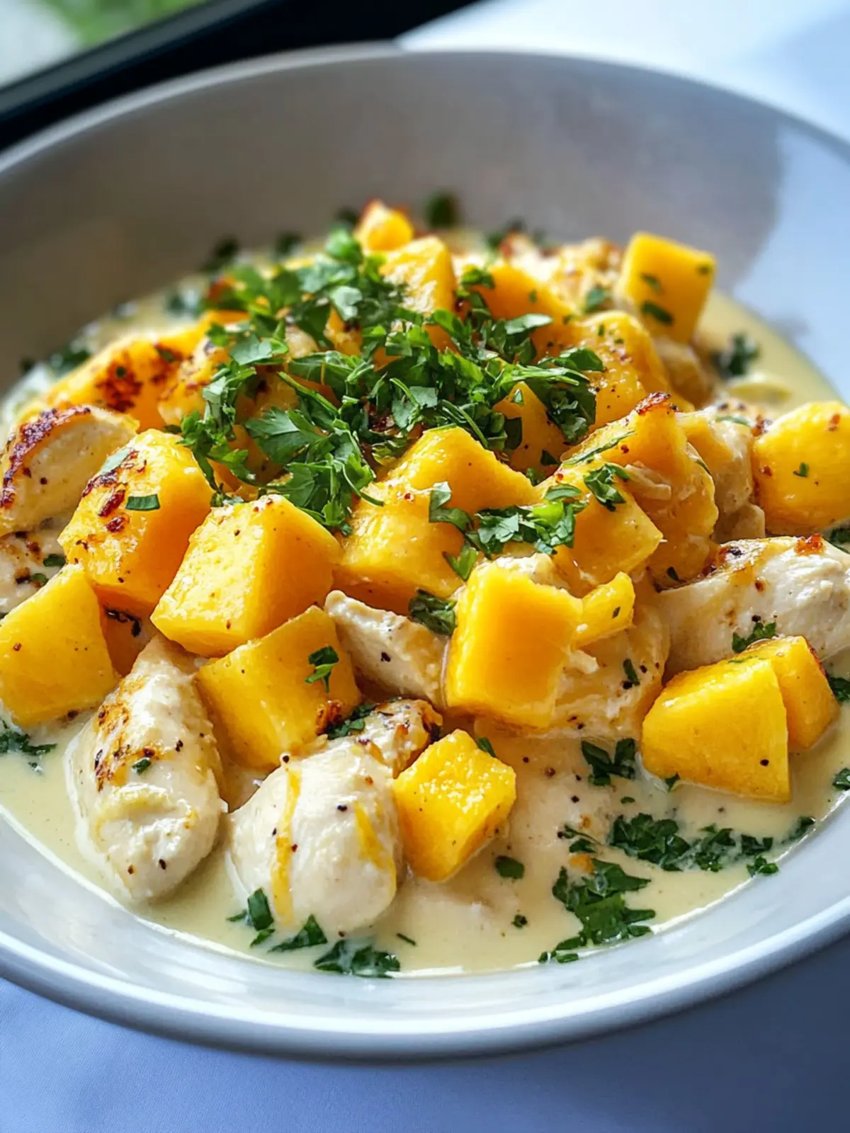 Tropical Mango Coconut Chicken Delight in 25 Minutes Flat 4 Tropical Mango Coconut Chicken Delight