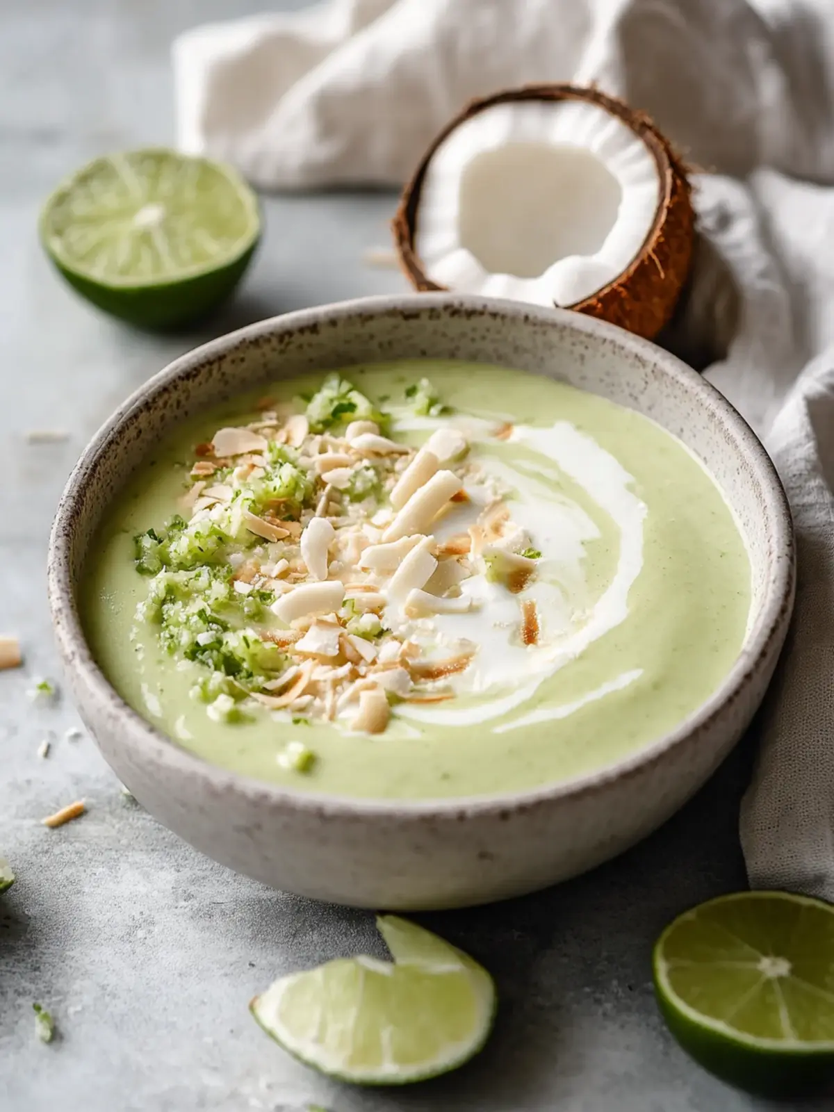 Coconut Key Lime Smoothie Bowl: Brighten Your Breakfast Bliss 4 Coconut Key Lime Smoothie Bowl