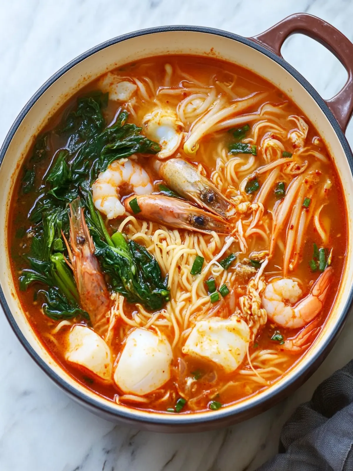 Jjamppong: Brighten Your Day with Spicy Seafood Noodle Soup 4 Jjamppong (Korean Seafood Noodle Soup)