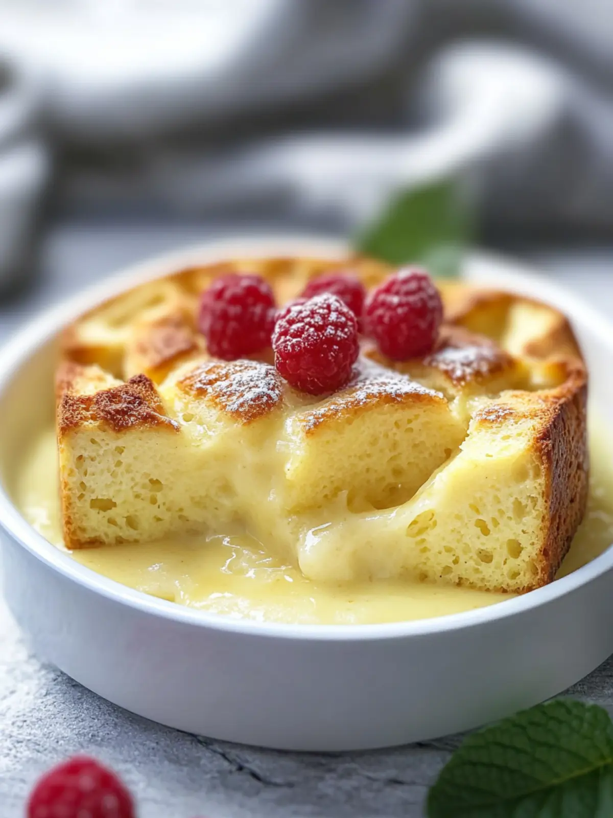 Rich & Creamy Custard Bread Pudding with Vanilla Sauce Delight 5 Custard Bread Pudding with Vanilla Sauce (Rich & Creamy!)