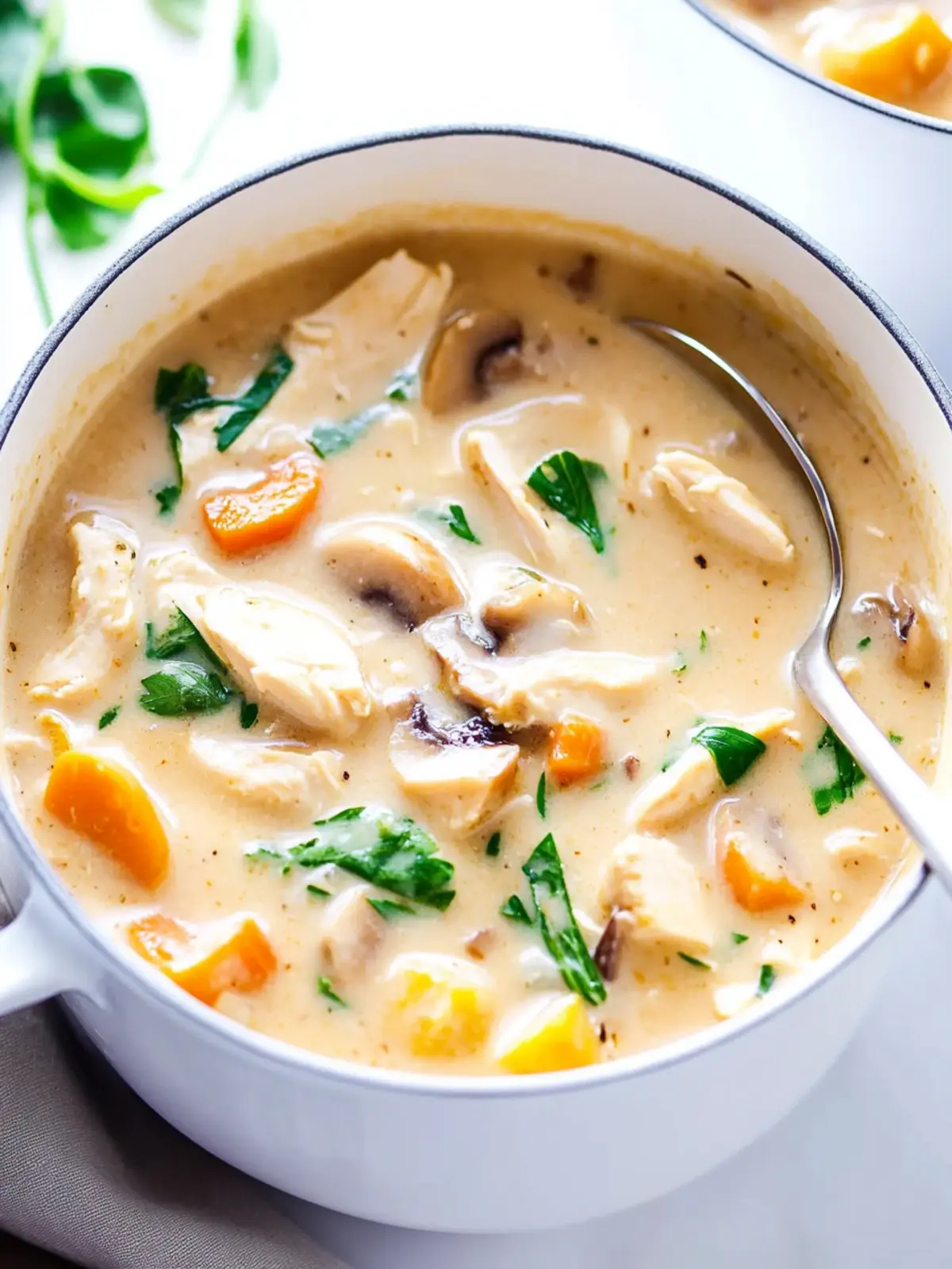 Irresistibly Creamy Chicken Marsala Soup to Warm Your Soul 4 Creamy Chicken Marsala Soup