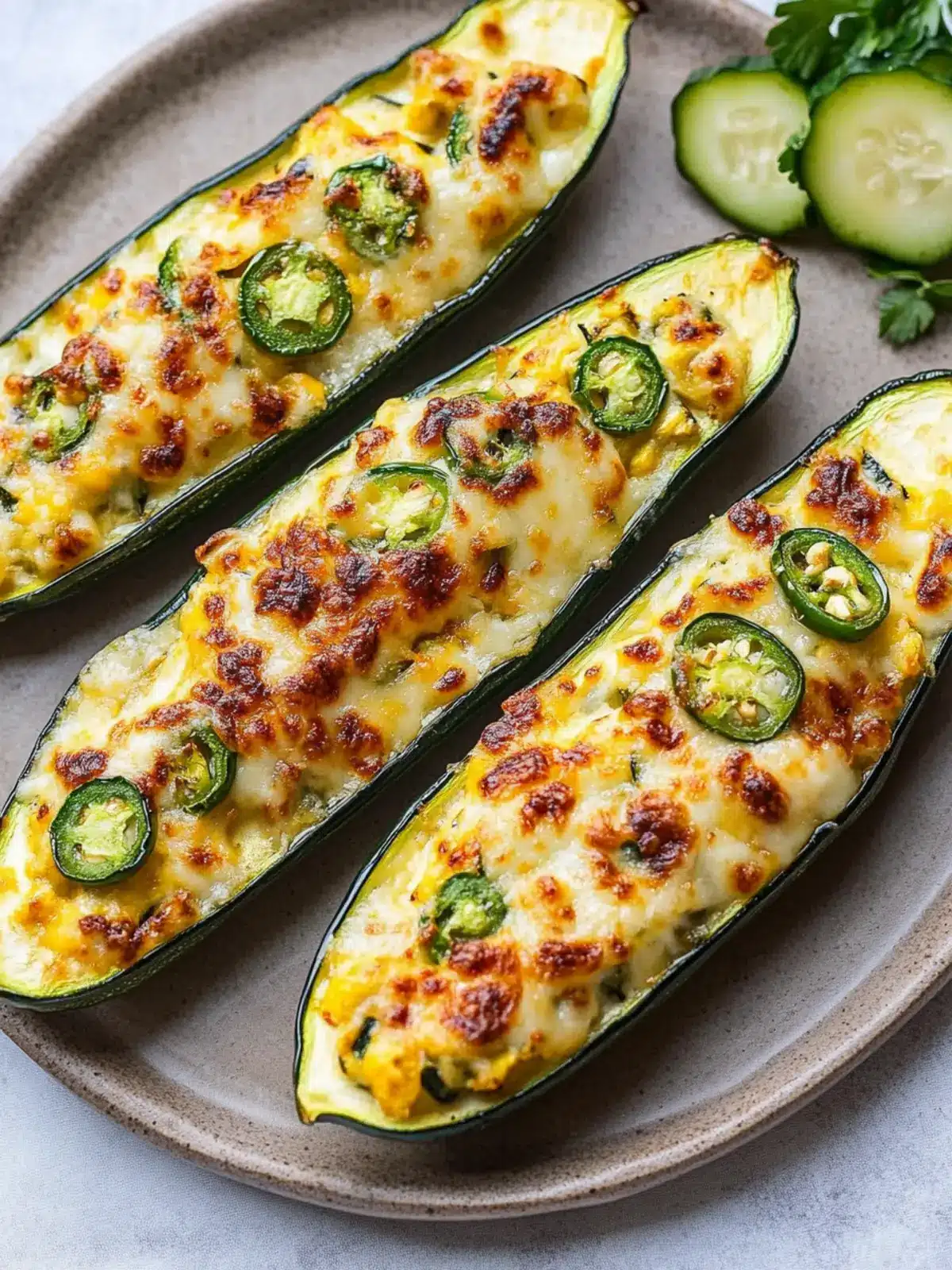 Delicious Jalapeno Popper Zucchini Boats You’ll Love 2 Jalapeno Popper Zucchini Boats