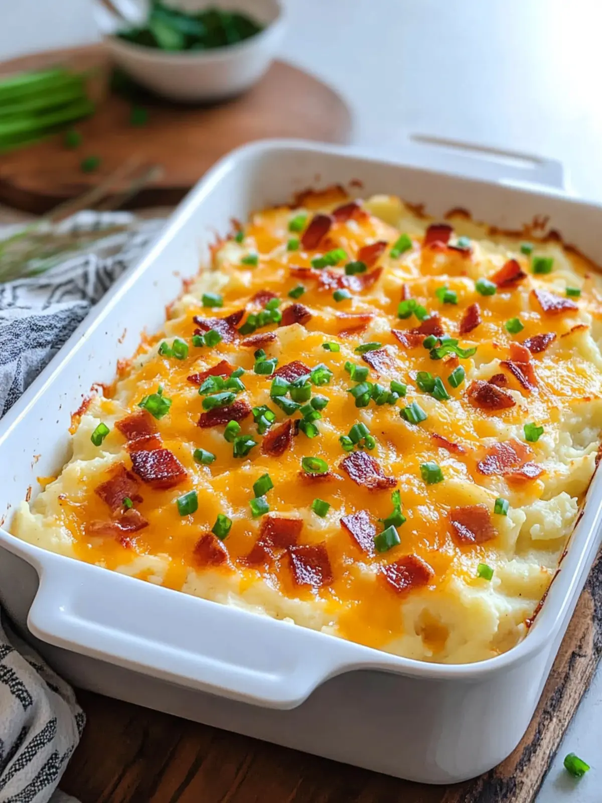 Indulge in Comfort: Loaded Mashed Potato Casserole Delight 2 Loaded Mashed Potato Casserole