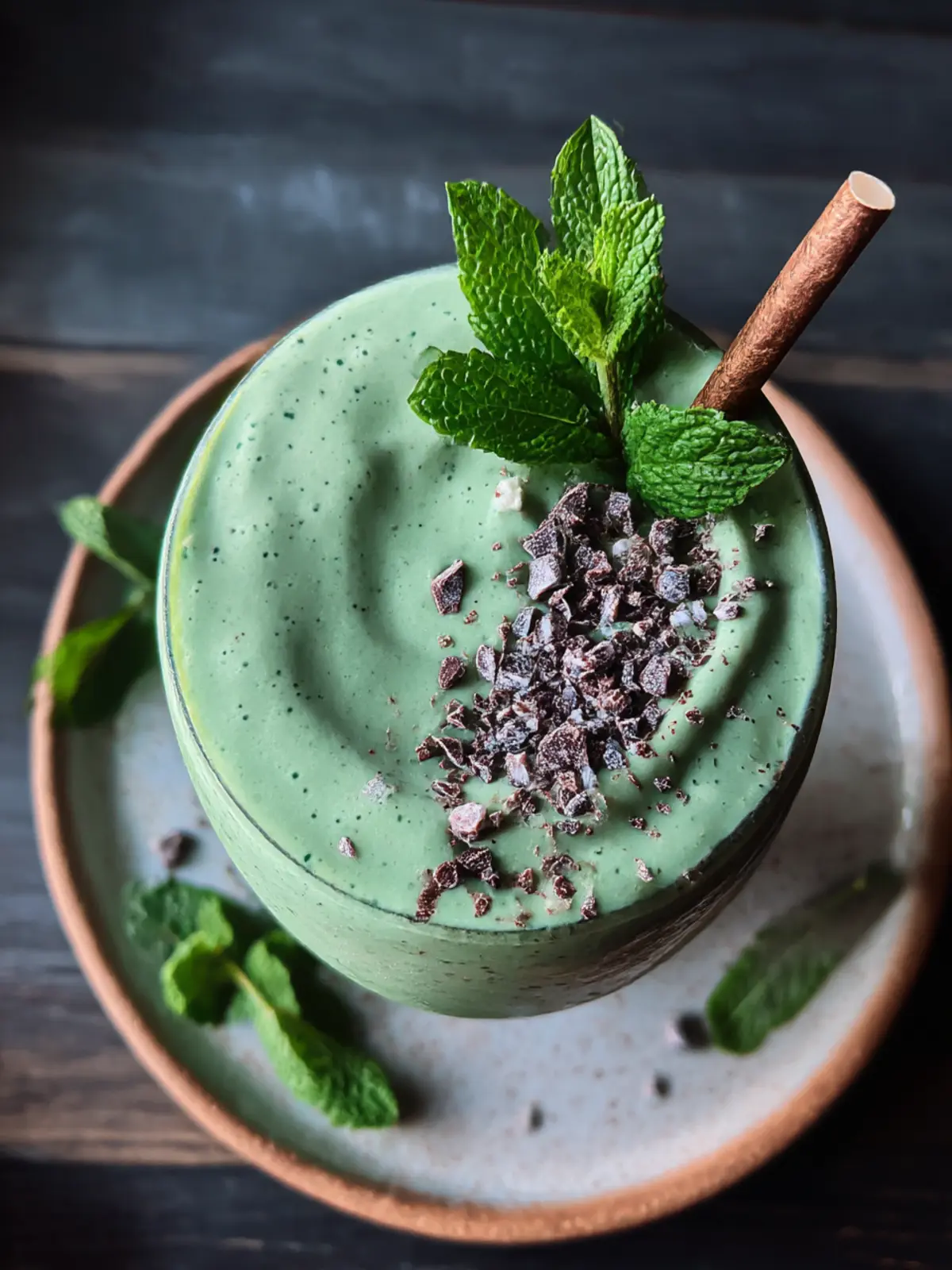 Mint Chip Spirulina Smoothie: A Refreshing Health Boost! 2 Mint Chip Spirulina Smoothie