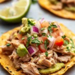 Savor High Protein Tuna Tostadas with Quick Guacamole Delight 4 High Protein Tuna Tostadas