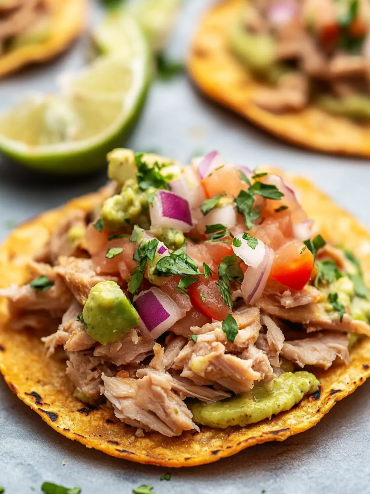 Savor High Protein Tuna Tostadas with Quick Guacamole Delight 5 High Protein Tuna Tostadas