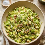 Shaved Brussels Sprout Salad with Zesty Lemon Dijon Dressing 9 Shaved Brussels Sprout Salad
