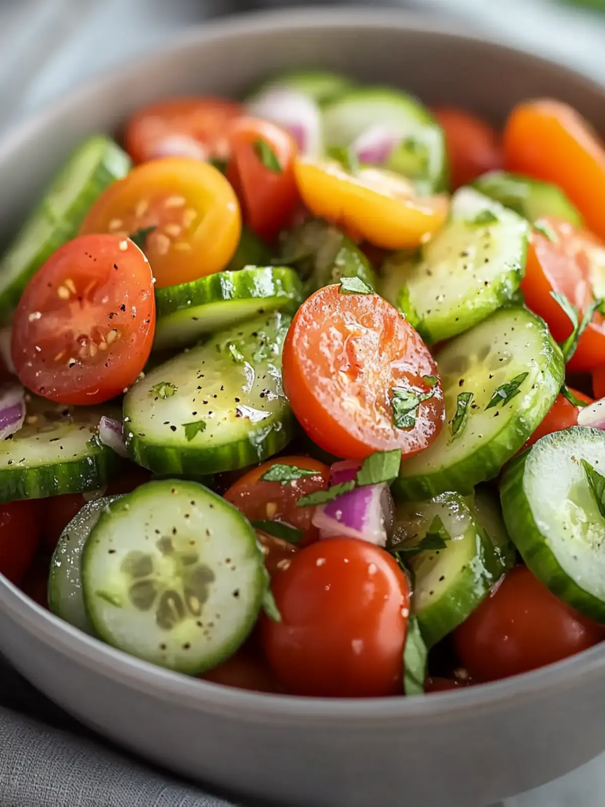 Refresh Your Day with Zesty Cucumber Tomato Salad Delight 5 Cucumber Tomato Salad