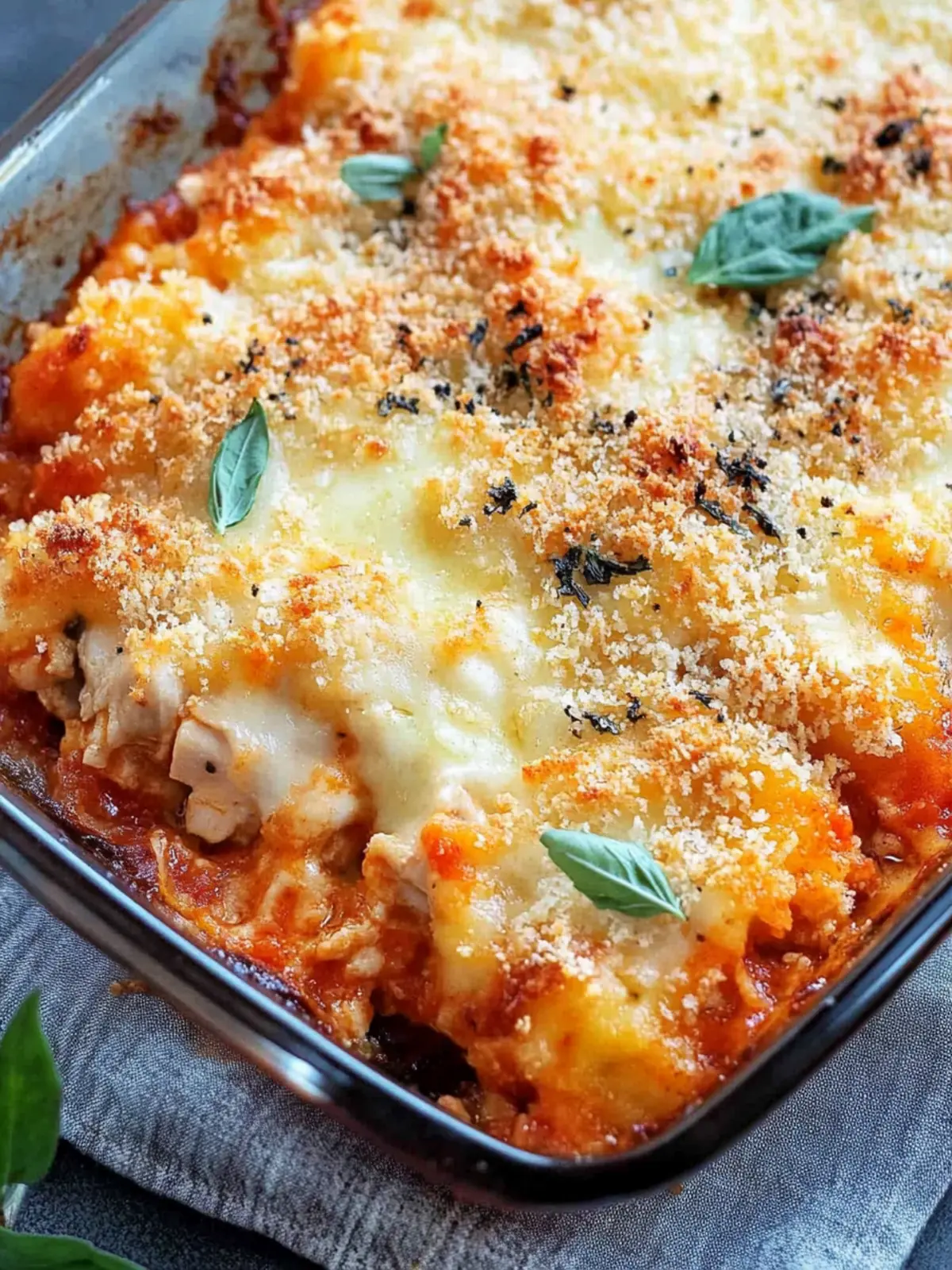 High Protein Keto Chicken Parmesan Casserole You'll Crave 2 high protein Keto Chicken Parmesan Casserole