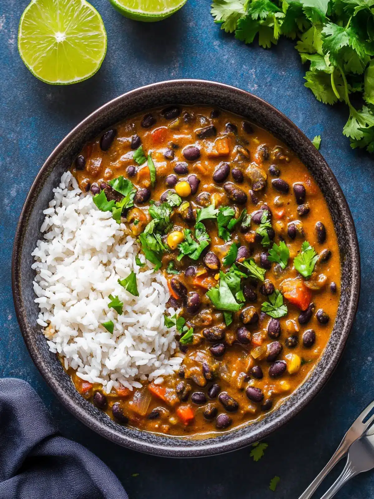 Savory Black Bean Curry Ready in Just 10 Minutes! 2 Black Bean Curry