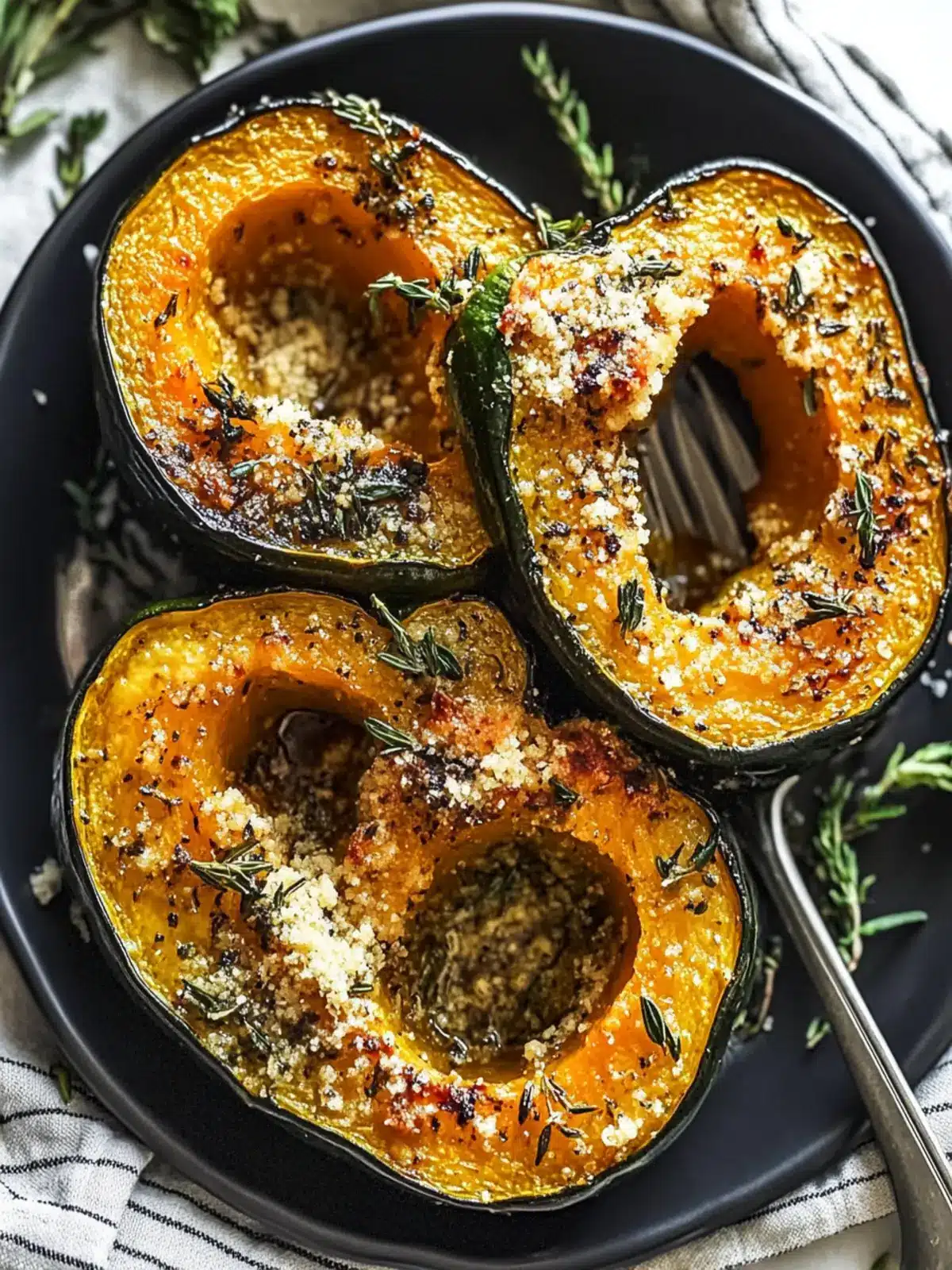 Parmesan Herb Roasted Acorn Squash for Cozy Nights In 4 Parmesan Herb Roasted Acorn Squash