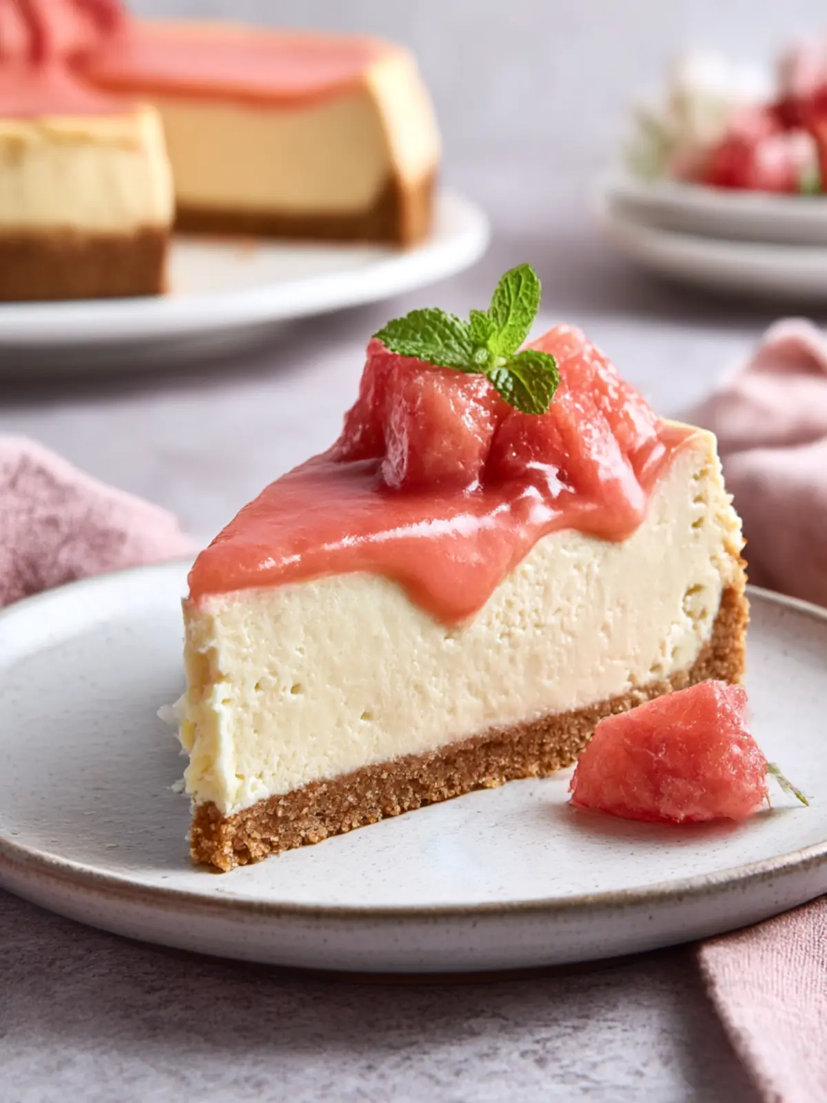 Decadent Guava Cheesecake with Tangy Lime Twist 5 Guava Cheesecake