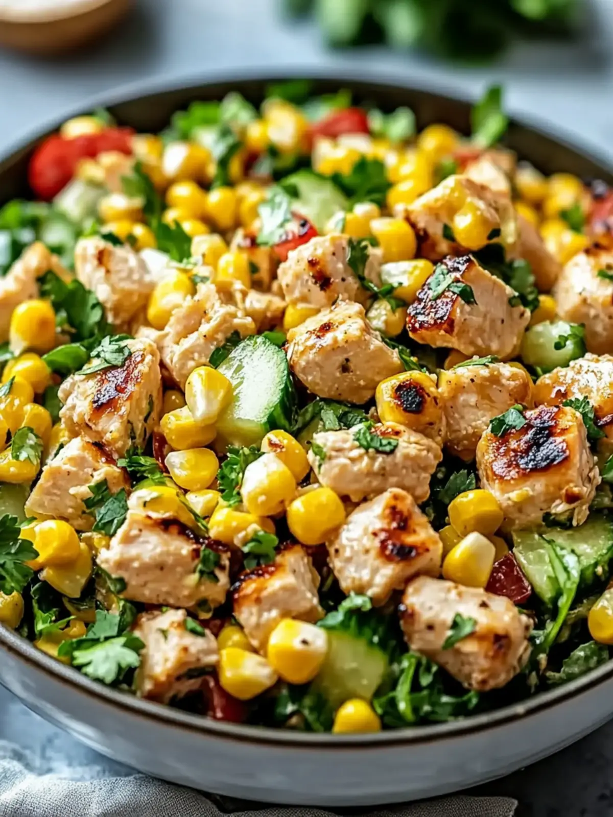 High Protein Chicken Street Corn Salad Bursting with Flavor 5 high protein High Protein Chicken Street Corn Salad