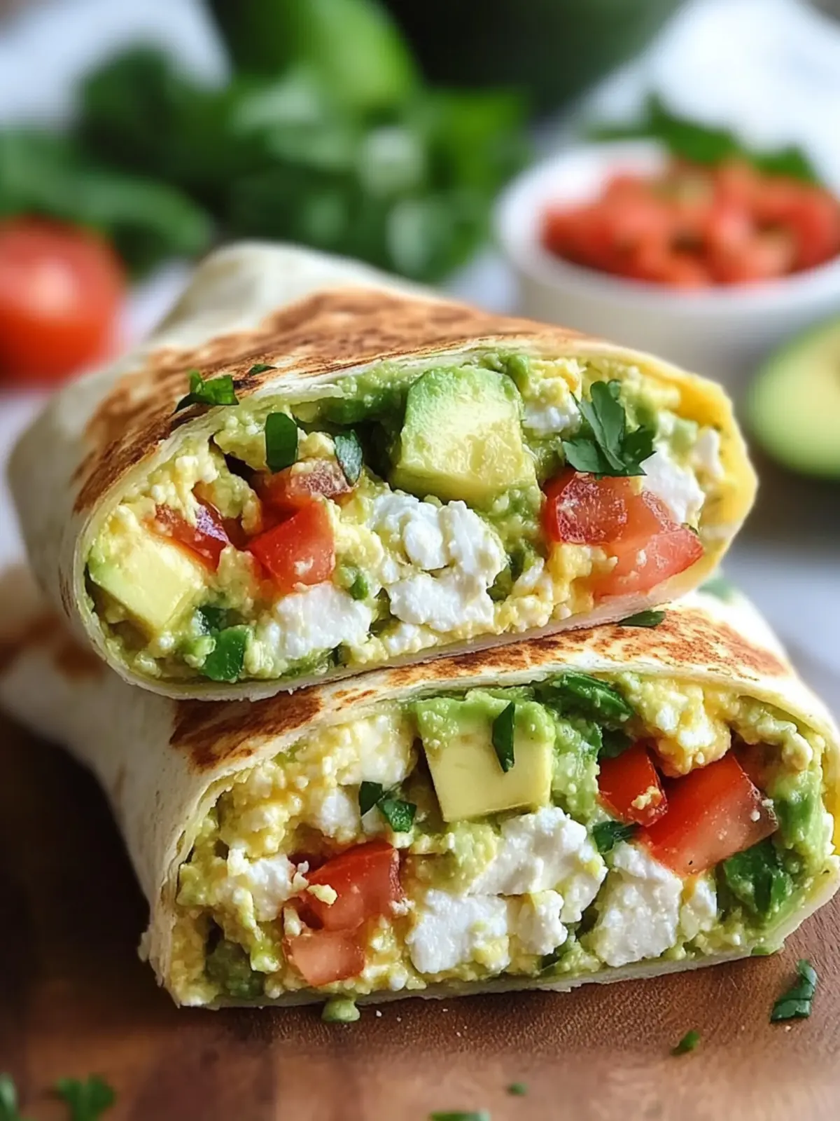 High-Protein Breakfast Wrap with Cottage Cheese and Avocado Delight 2 High-Protein Breakfast Wrap with Cottage Cheese and Avocado