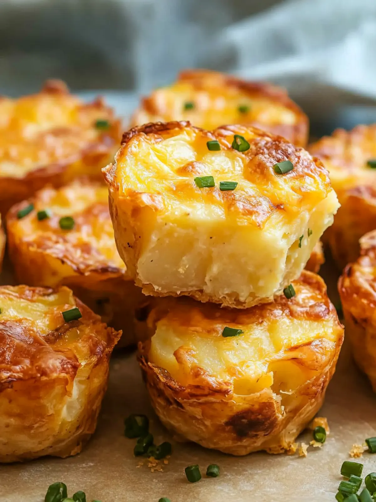 Delicious Potato Cheddar Chive Bakes: Starbucks Copycat Recipe 4 Potato Cheddar Chive Bakes (Starbucks Copycat)