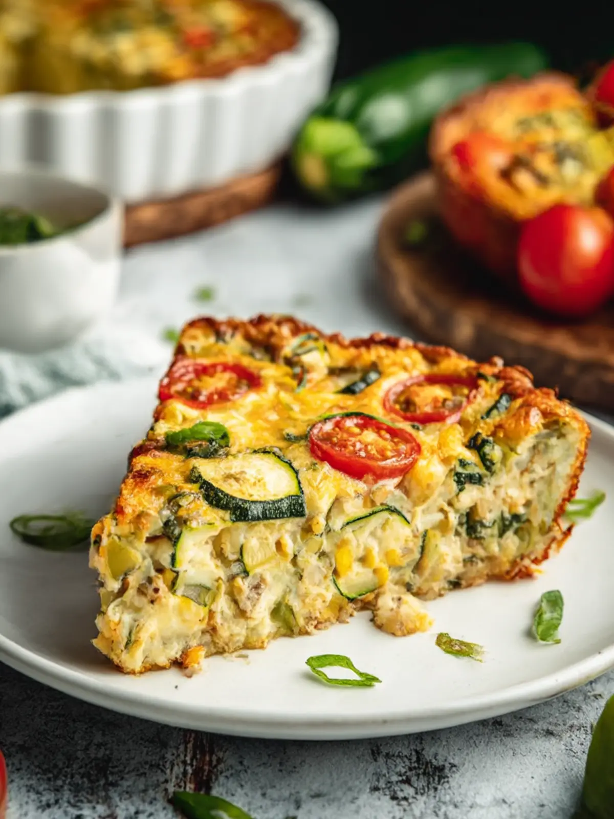 Delicious Summer Garden Crustless Zucchini Pie Recipe 3 Summer Garden Crustless Zucchini Pie