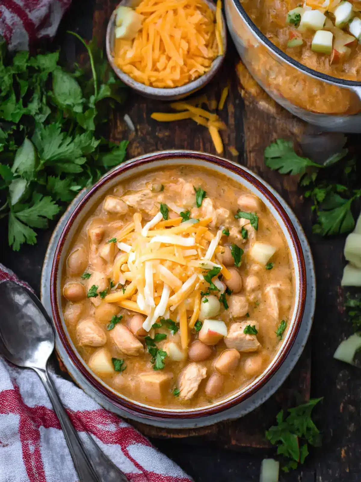Comforting White Cheddar Apple Chicken Chili You’ll Crave! 2 White Cheddar Apple Chicken Chili