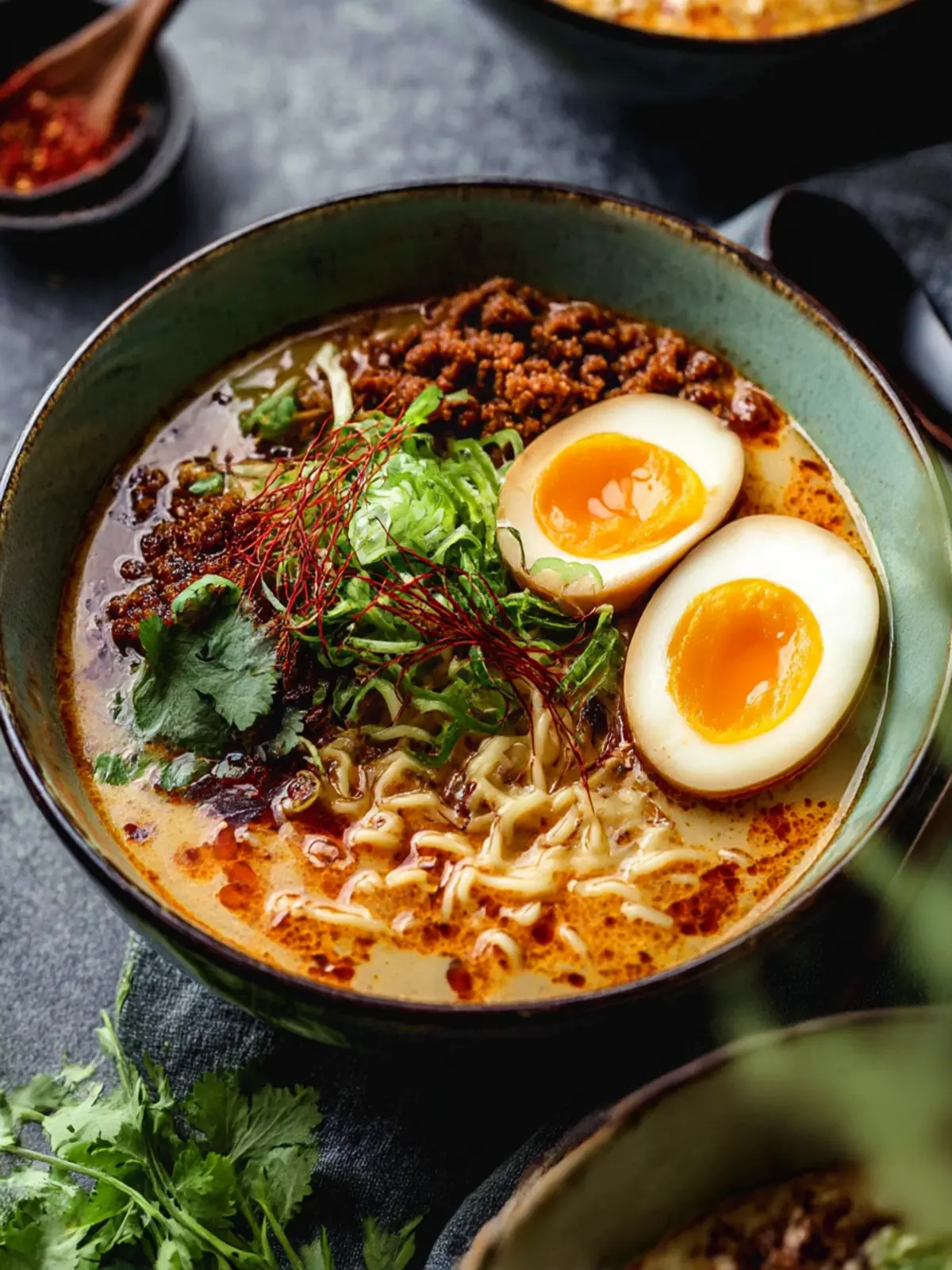 Spicy Tantanmen with Crispy Pork & Jammy Eggs You’ll Love 3 Spicy Tantanmen with Crispy Pork & Jammy Eggs