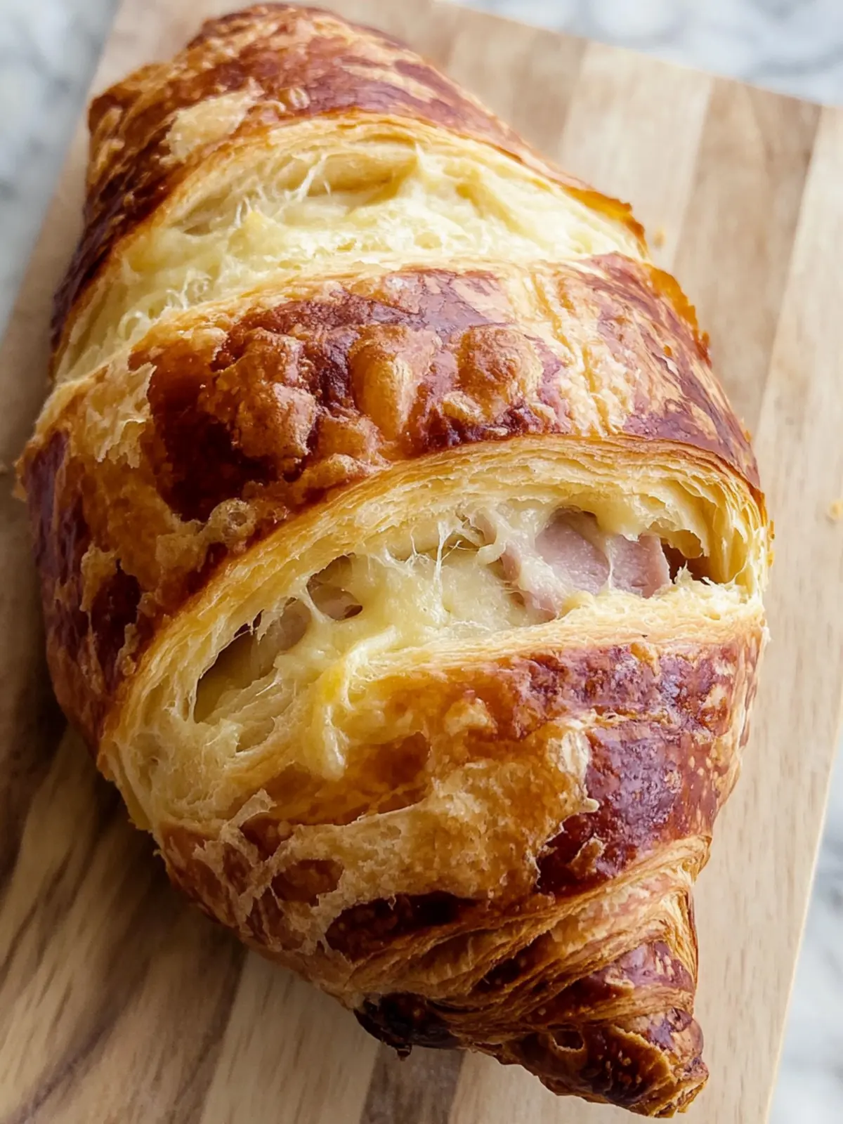 Baking Ham and Cheese Sourdough Croissant Loaf Made Easy 5 Baking Ham and Cheese Sourdough Croissant Loaf