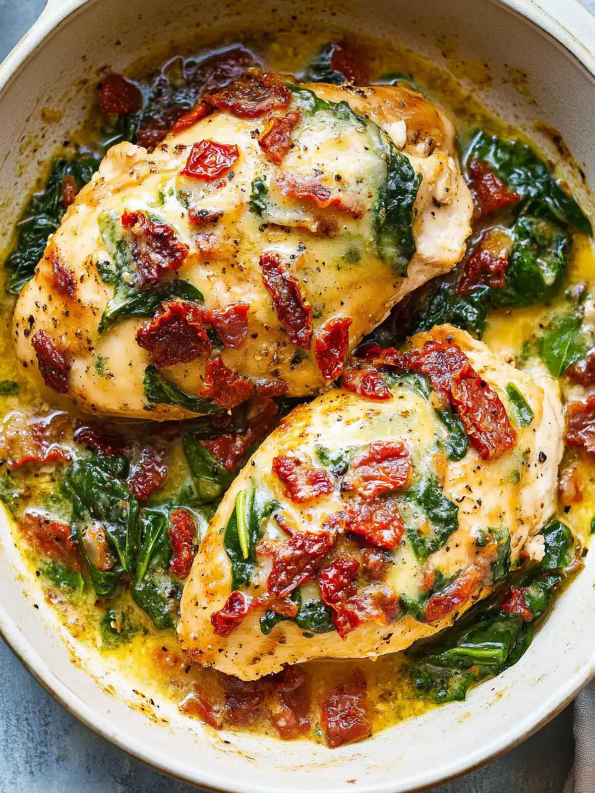 Irresistible Sun-Dried Tomato, Spinach, and Bacon Chicken Delight 2 Sun-Dried Tomato, Spinach, and Bacon Chicken