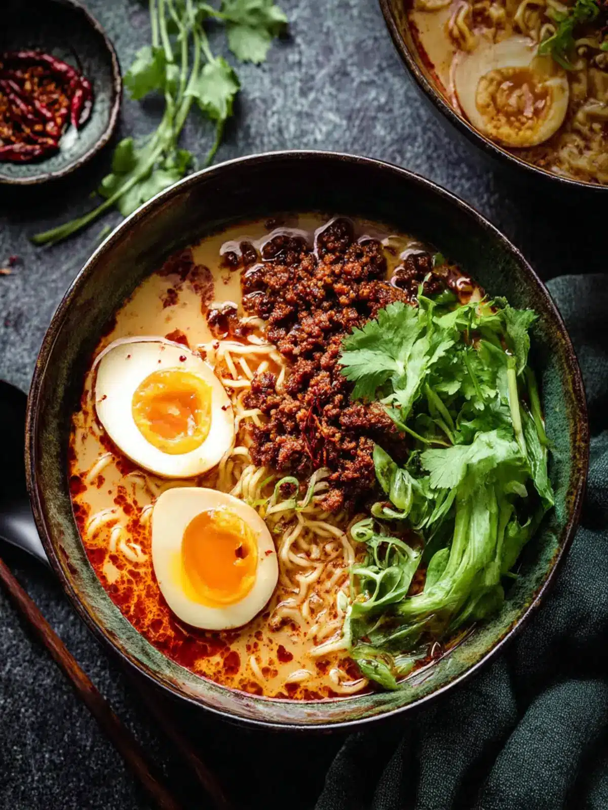Spicy Tantanmen with Crispy Pork & Jammy Eggs You’ll Love 5 Spicy Tantanmen with Crispy Pork & Jammy Eggs