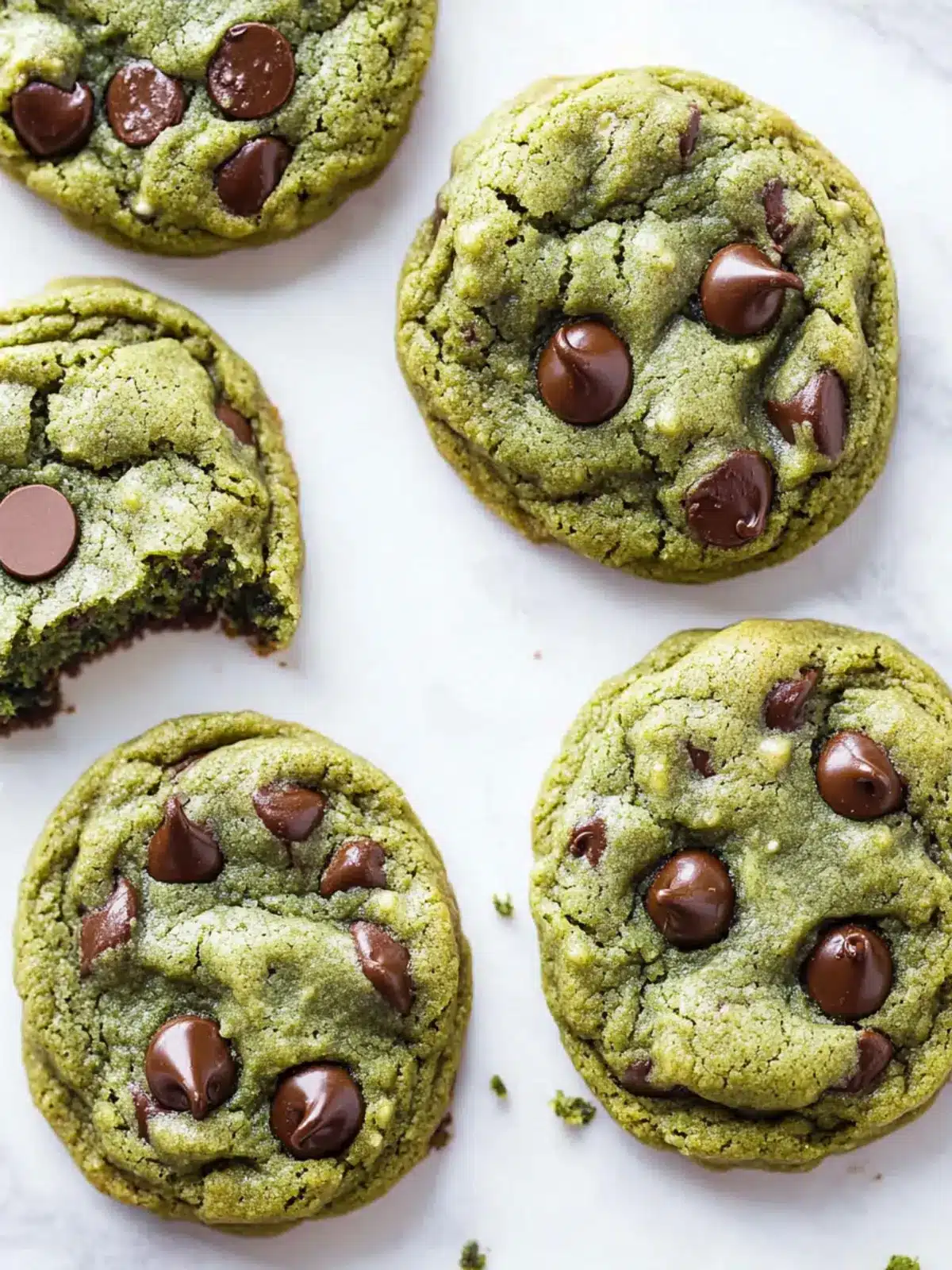 Delicious Matcha Chocolate Chip Cookies You Can't Resist 3 Matcha Chocolate Chip Cookies