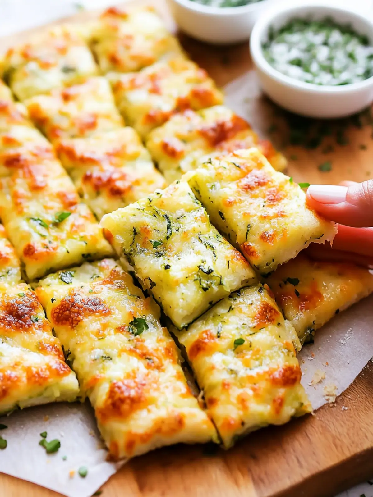 Cheesy Zucchini Breadsticks You Won't Want to Share 4 Cheesy Zucchini Breadsticks