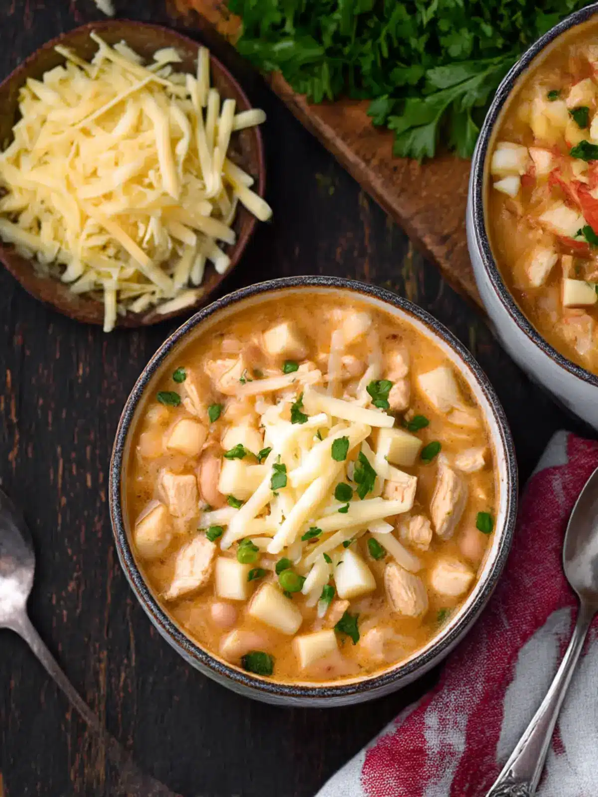 Comforting White Cheddar Apple Chicken Chili You’ll Crave! 4 White Cheddar Apple Chicken Chili