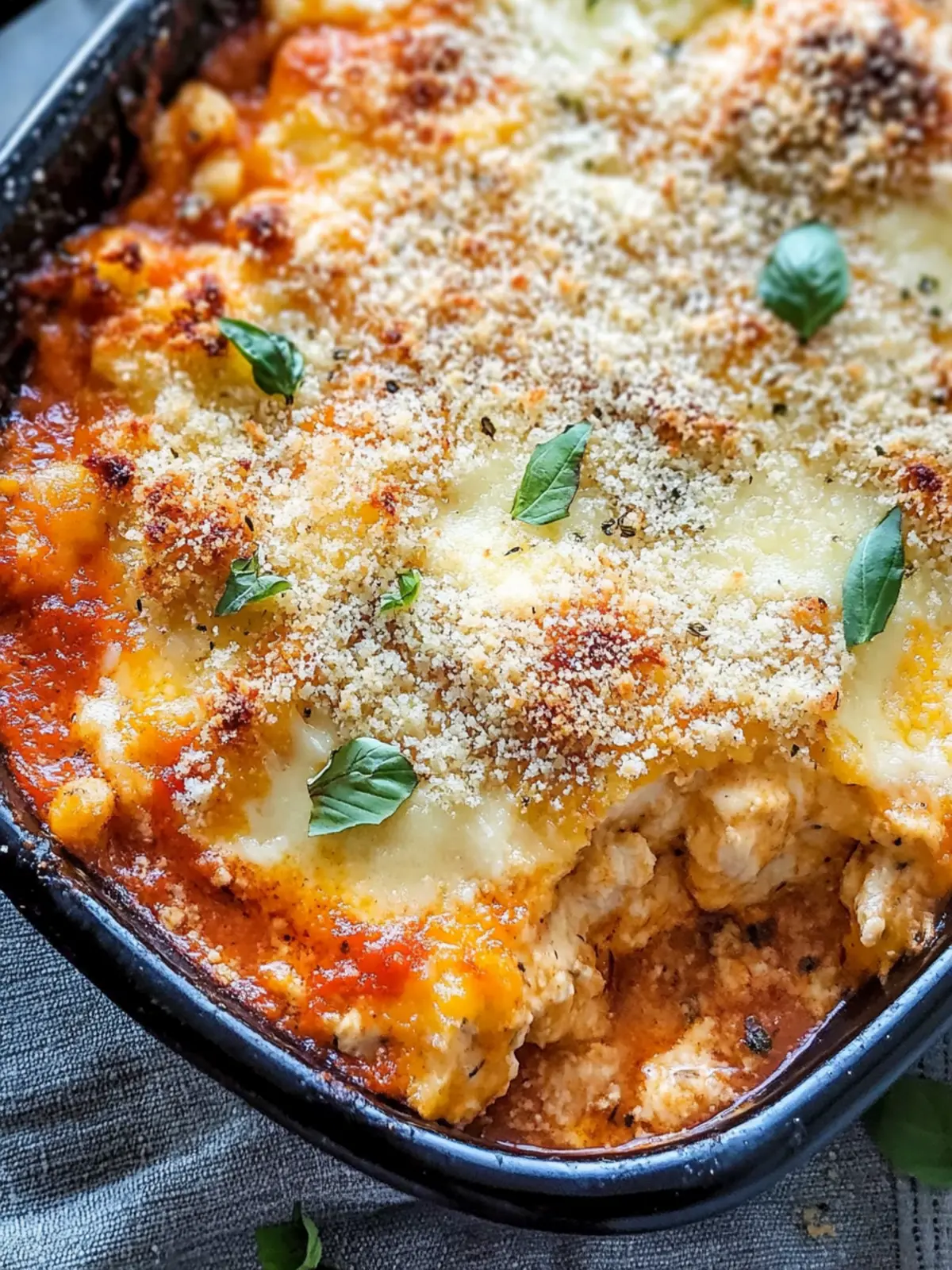 High Protein Keto Chicken Parmesan Casserole You'll Love 2 high protein Keto Chicken Parmesan Casserole