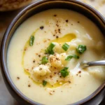 Roasted Garlic Cheddar Cauliflower Soup: Cozy Comfort Bowl 6 Roasted Garlic Cheddar Cauliflower Soup