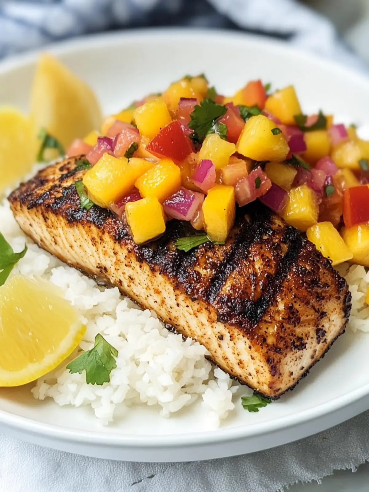Savor Blackened Mahi Mahi with Mango Salsa Tonight 5 Blackened Mahi Mahi with Mango Salsa