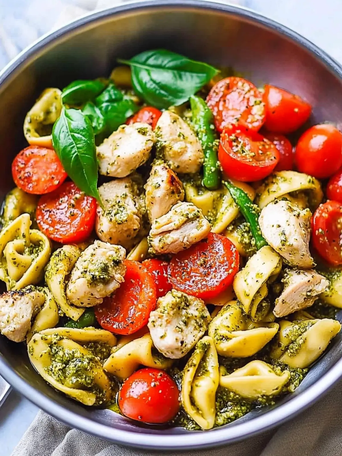 Pesto Chicken Tortellini and Veggies: A Flavorful Dinner Recipe 4 dinner recipes Pesto Chicken Tortellini and Veggies