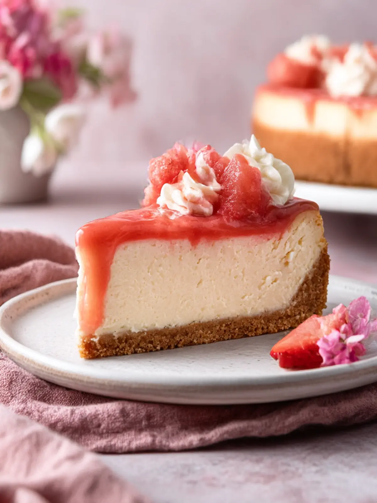 Decadent Guava Cheesecake with Tangy Lime Twist 3 Guava Cheesecake