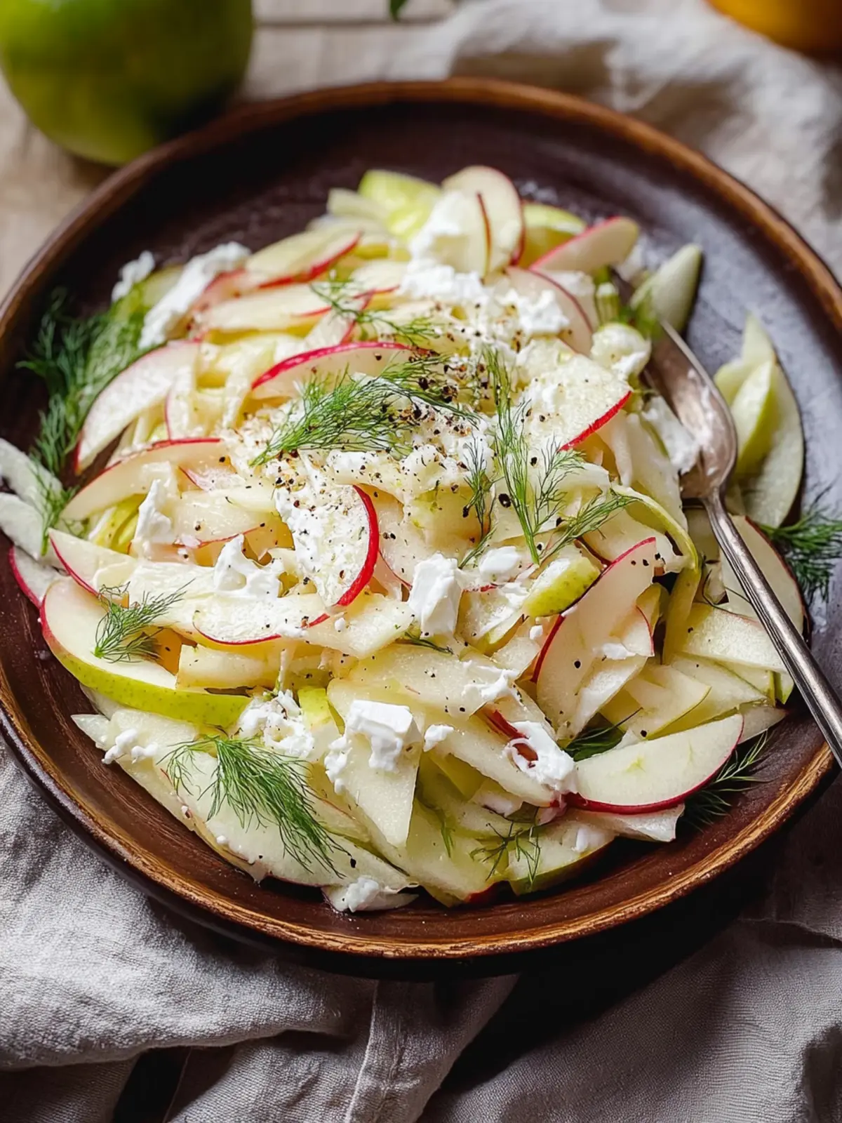 Delicious Fennel Apple Salad with Goat Cheese Dressing Bliss 5 Fennel Apple Salad with Goat Cheese Dressing