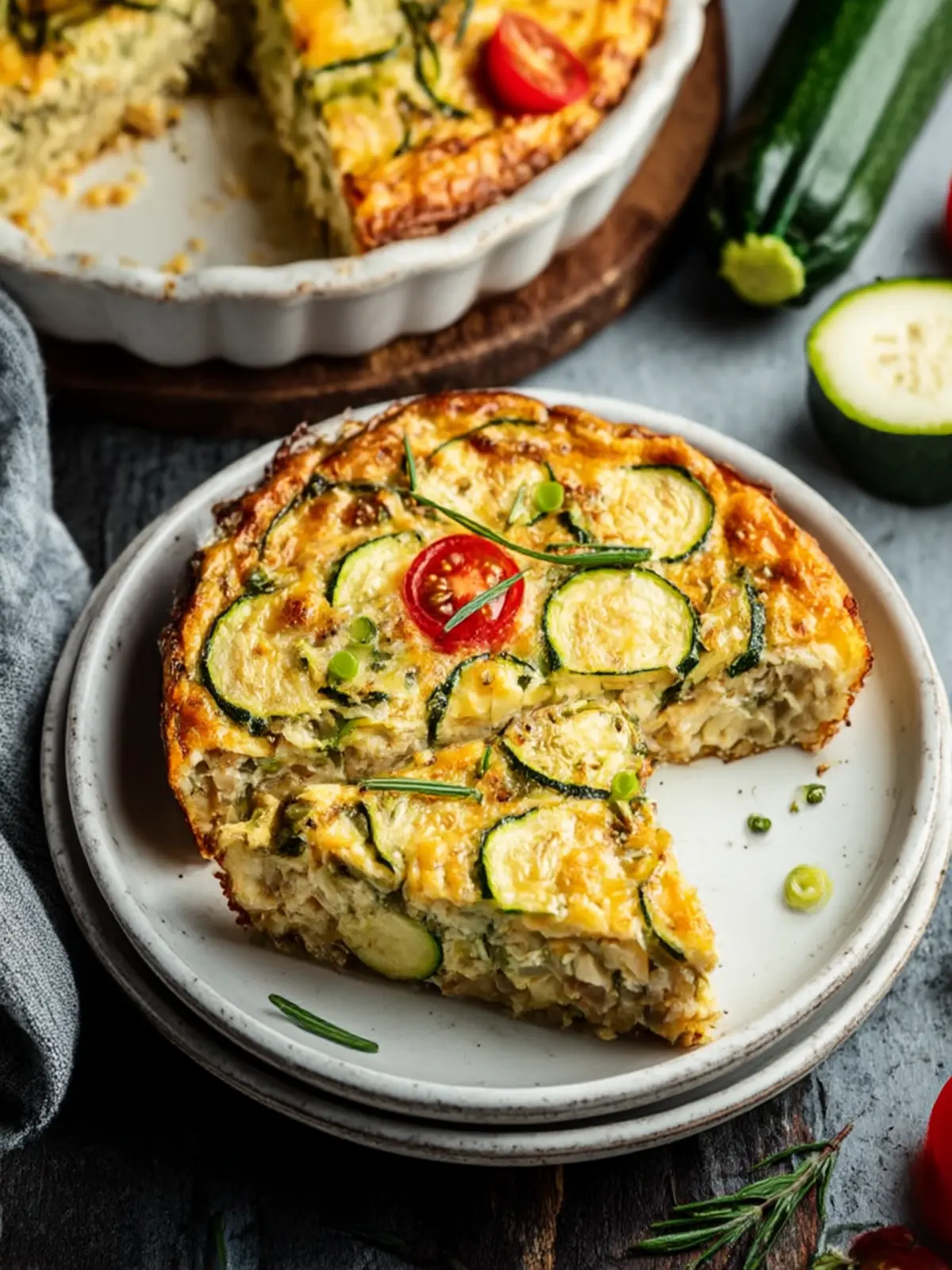 Delicious Summer Garden Crustless Zucchini Pie Recipe 2 Summer Garden Crustless Zucchini Pie
