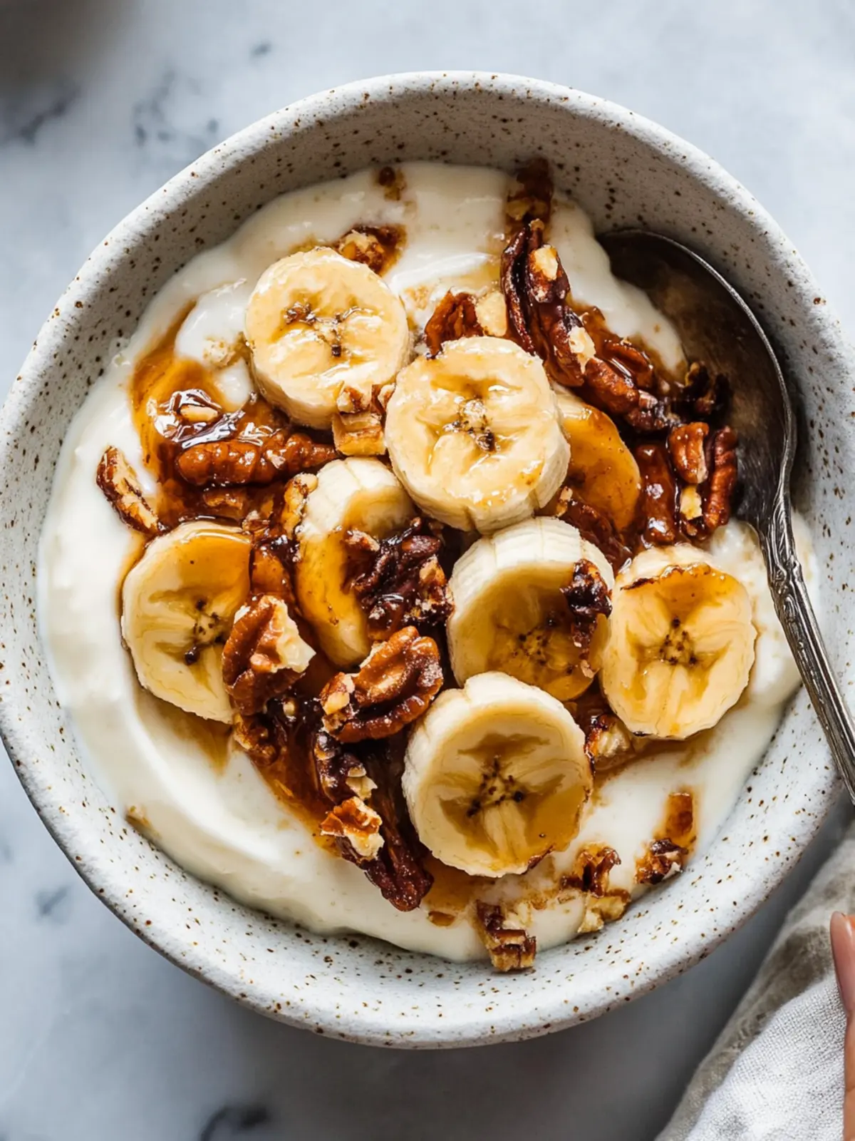 Elevate Your Mornings with a High-Protein Caramelized Banana Yogurt Bowl 2 High-Protein Caramelized Banana Yogurt Bowl