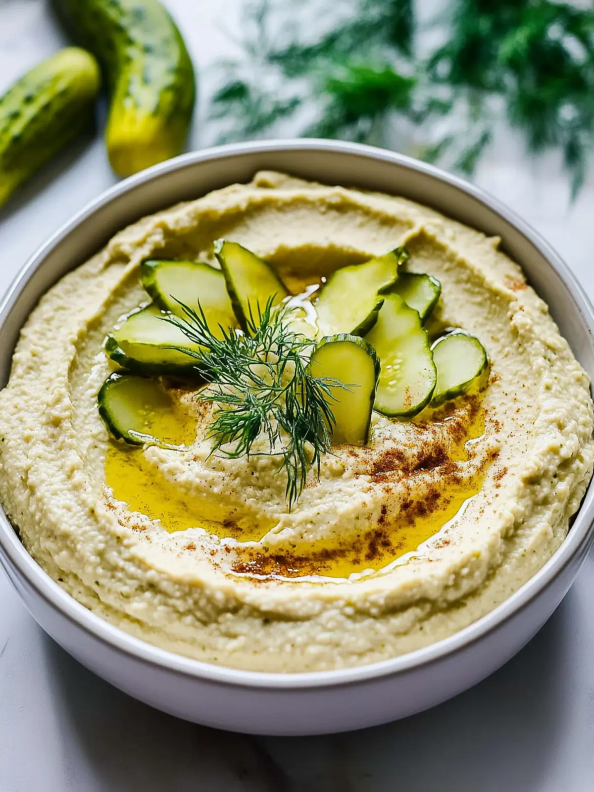 Creamy Dill Pickle Hummus Recipe You'll Crave Daily 2 Creamy Dill Pickle Hummus Recipe