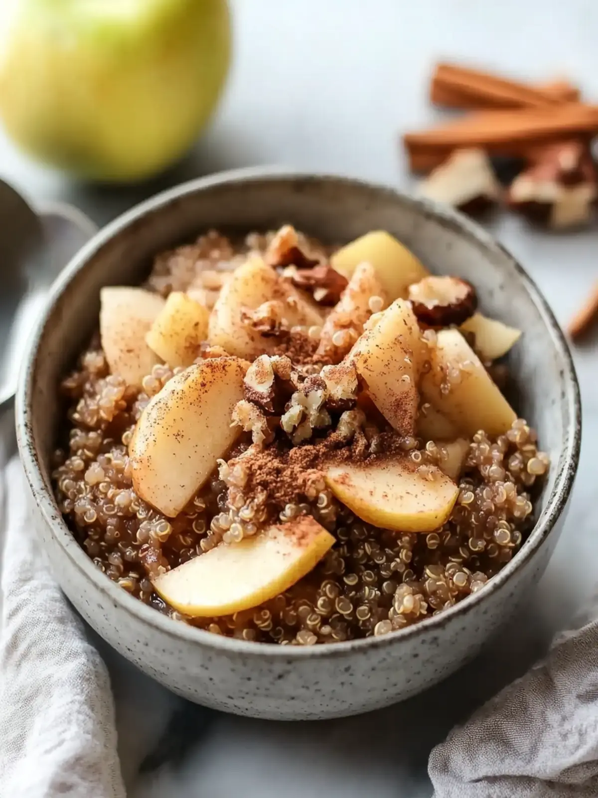 Cinnamon Apple Breakfast Quinoa for a Cozy Morning Boost 2 Cinnamon Apple Breakfast Quinoa