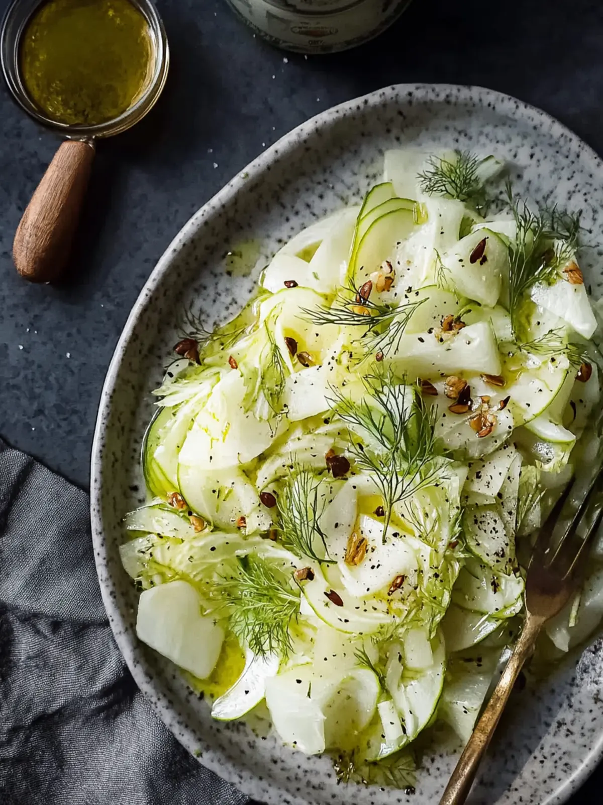Zesty Fennel Salad with Apples and Crunchy Pecans 3 Fennel Salad